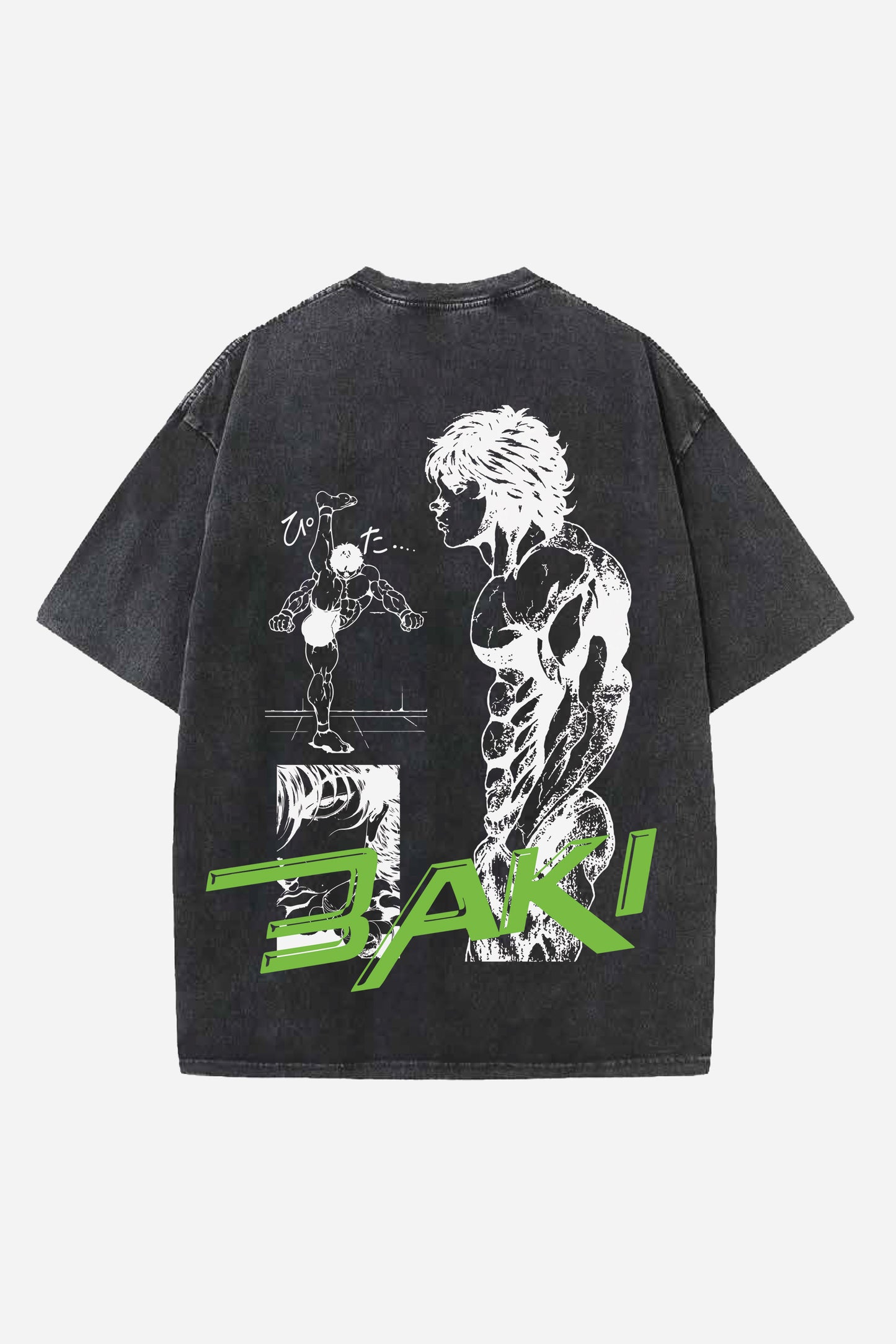 BAKI ANIME DESIGNED OVERSIZED T-SHIRT – QuraFit - Main Image