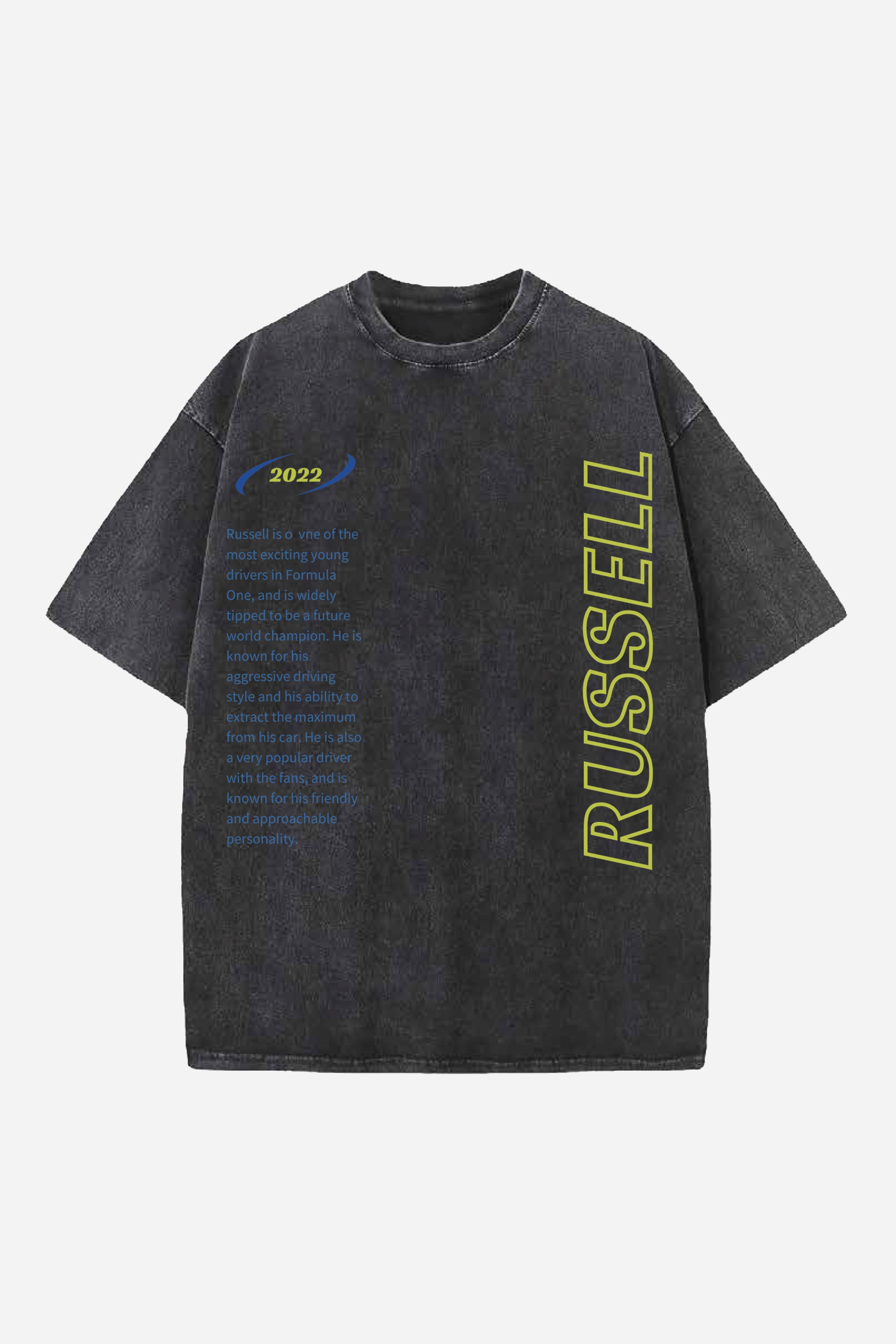 RUSSELL CARS DESIGNED OVERSIZED T-SHIRT