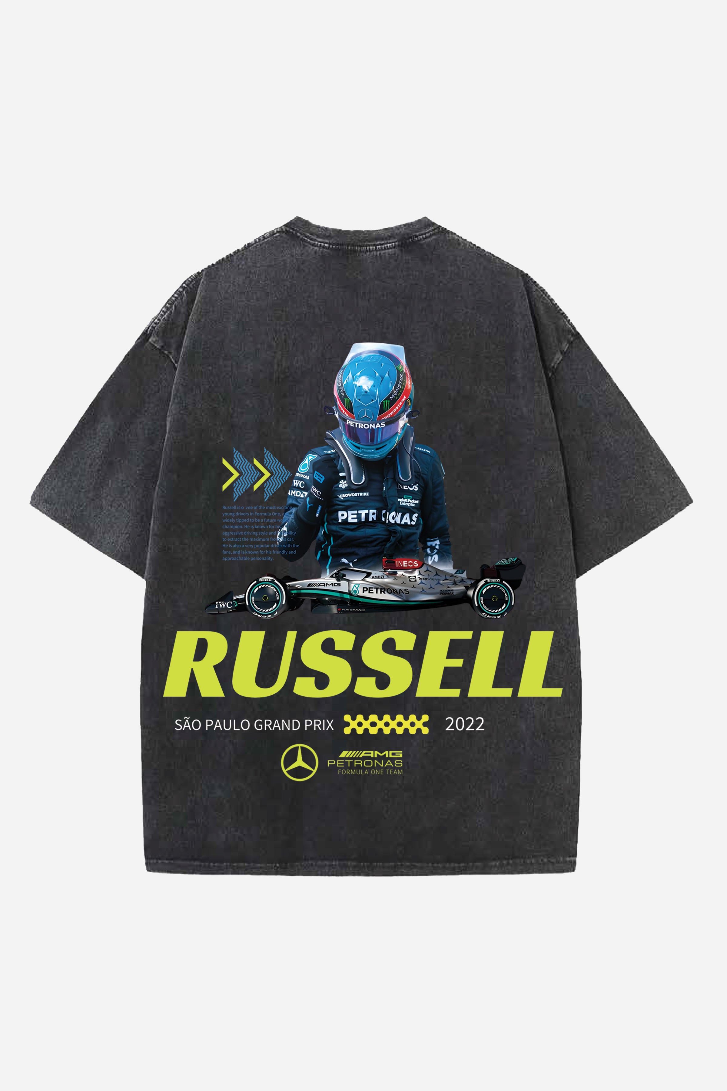 RUSSELL CARS DESIGNED OVERSIZED T-SHIRT