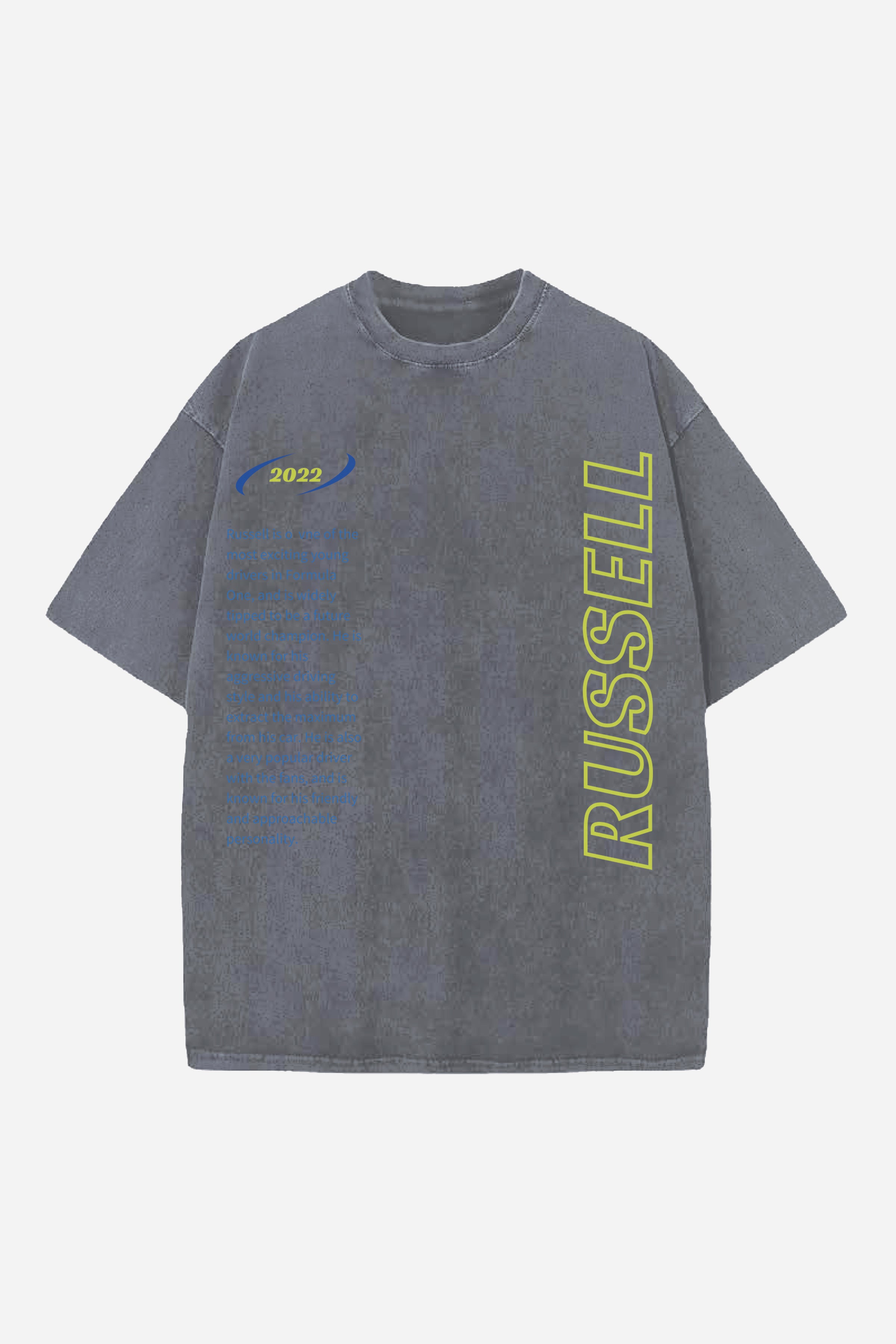 RUSSELL CARS DESIGNED OVERSIZED T-SHIRT