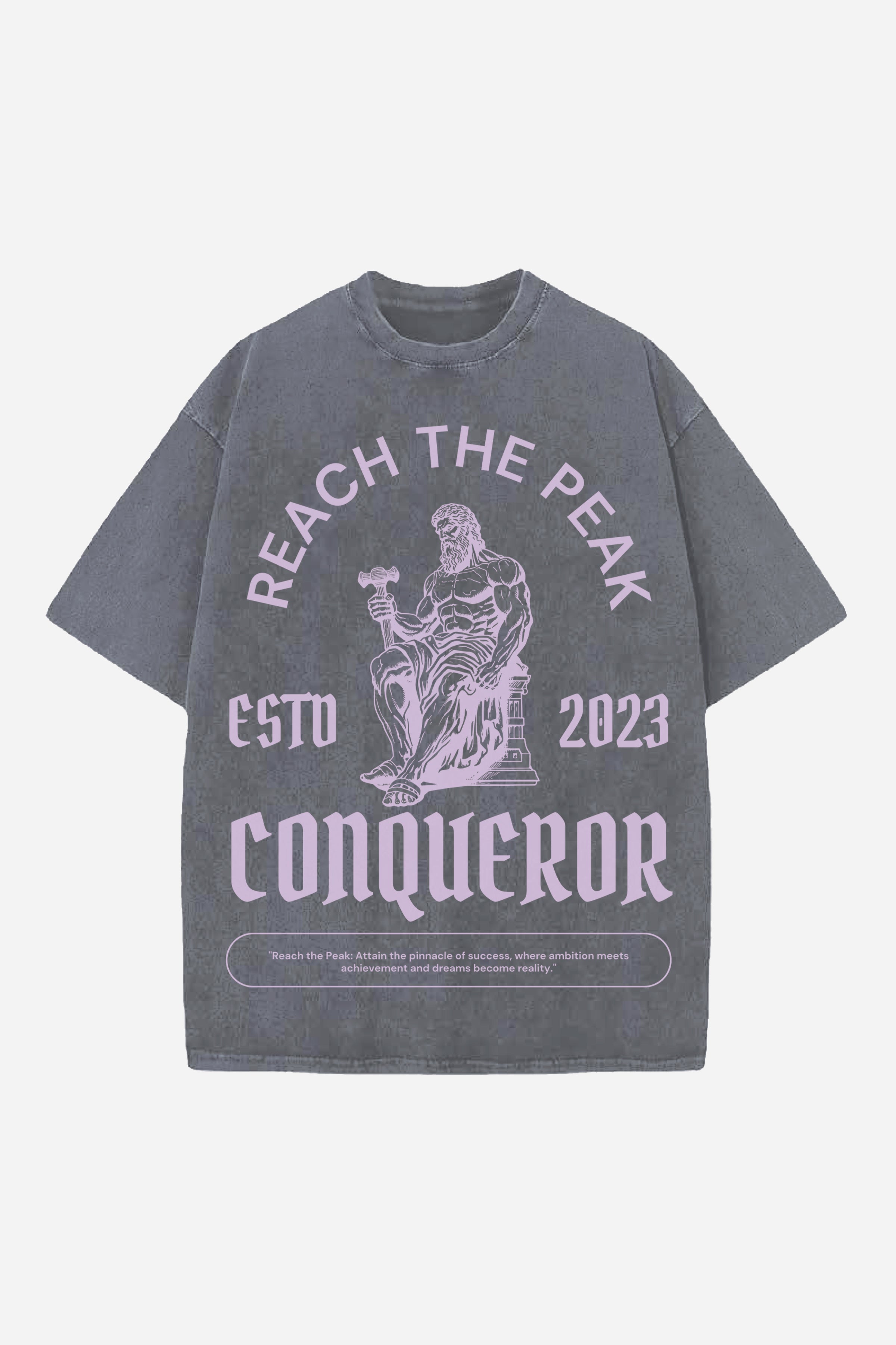 CONQUEROR DESIGNED OVERSIZED T-SHIRT