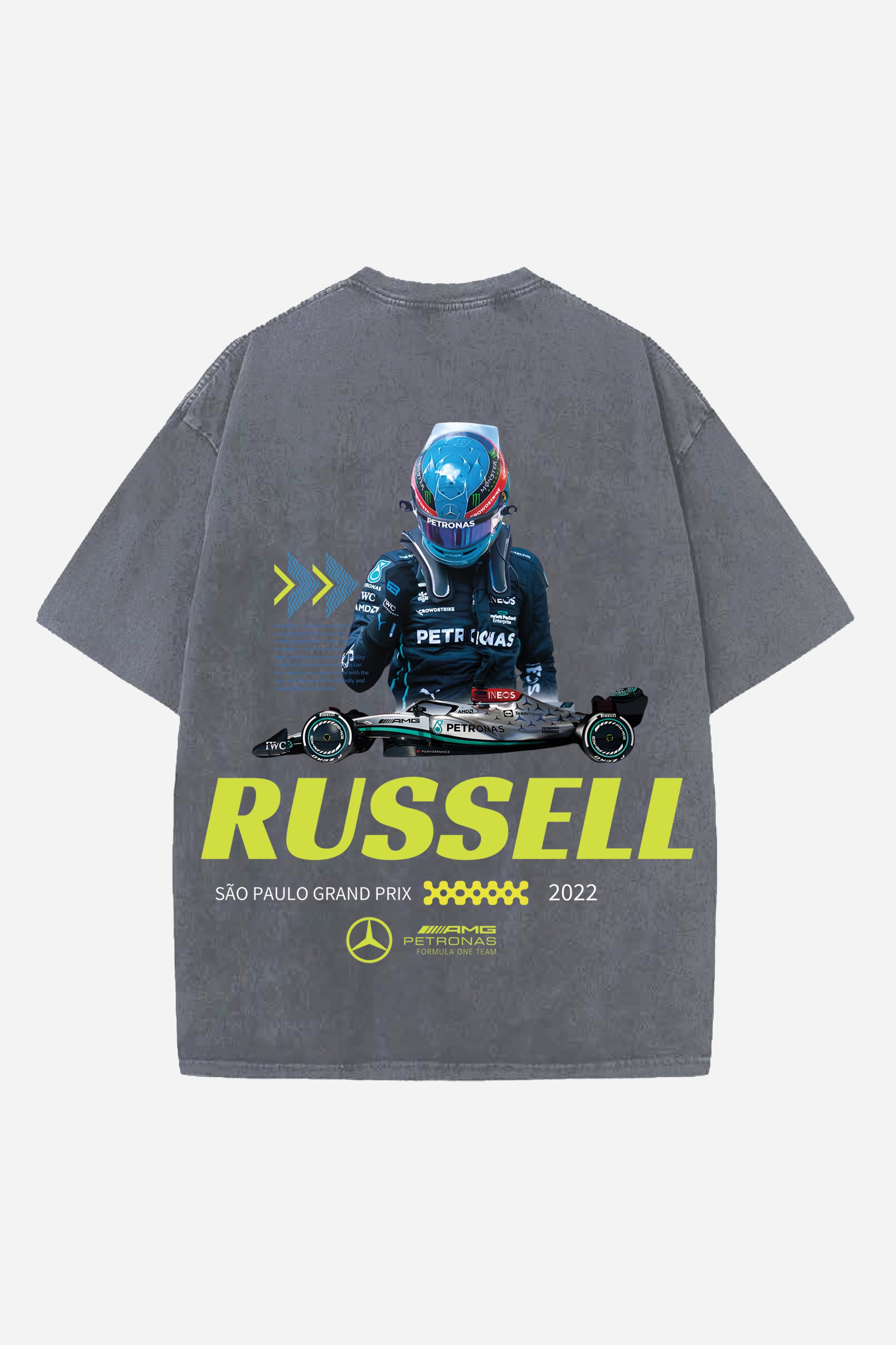 RUSSELL CARS DESIGNED OVERSIZED T-SHIRT