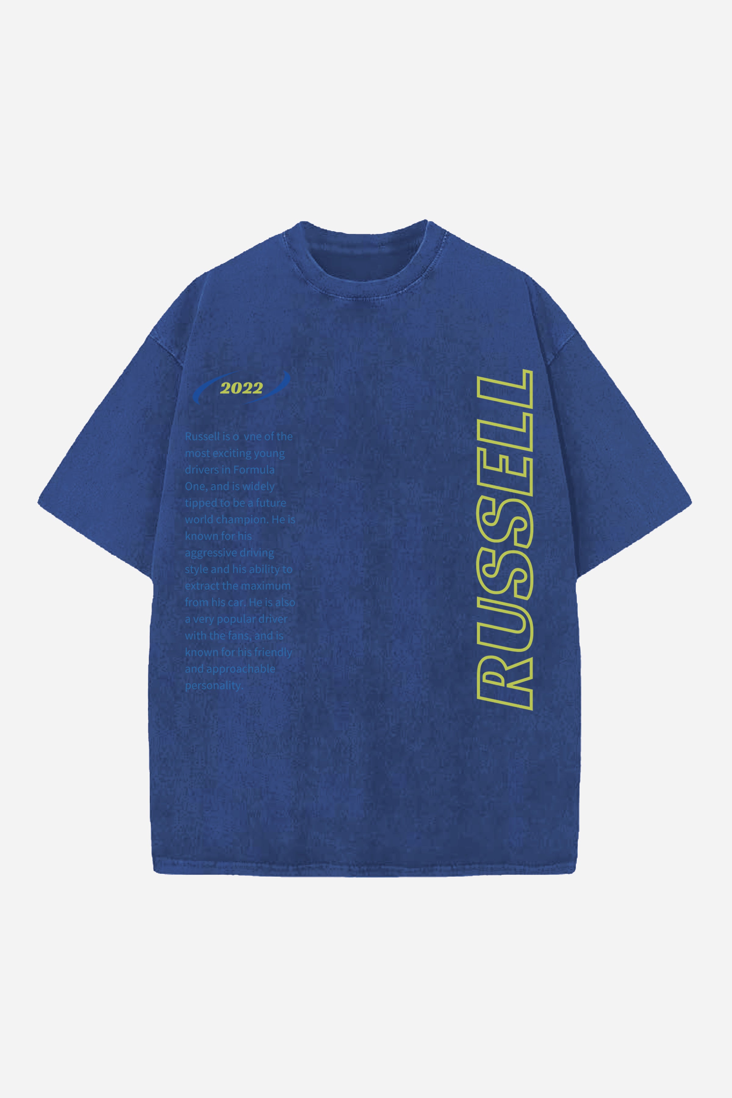 RUSSELL CARS DESIGNED OVERSIZED T-SHIRT