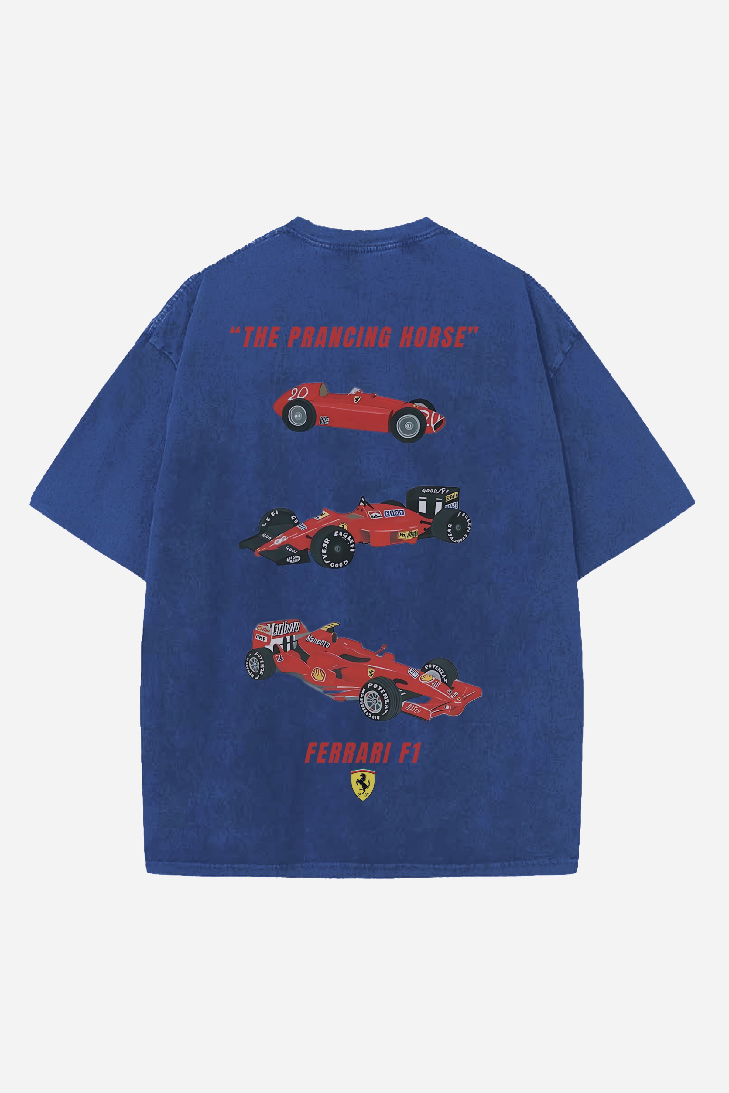 FERRARI F1 CARS DESIGNED OVERSIZED T-SHIRT