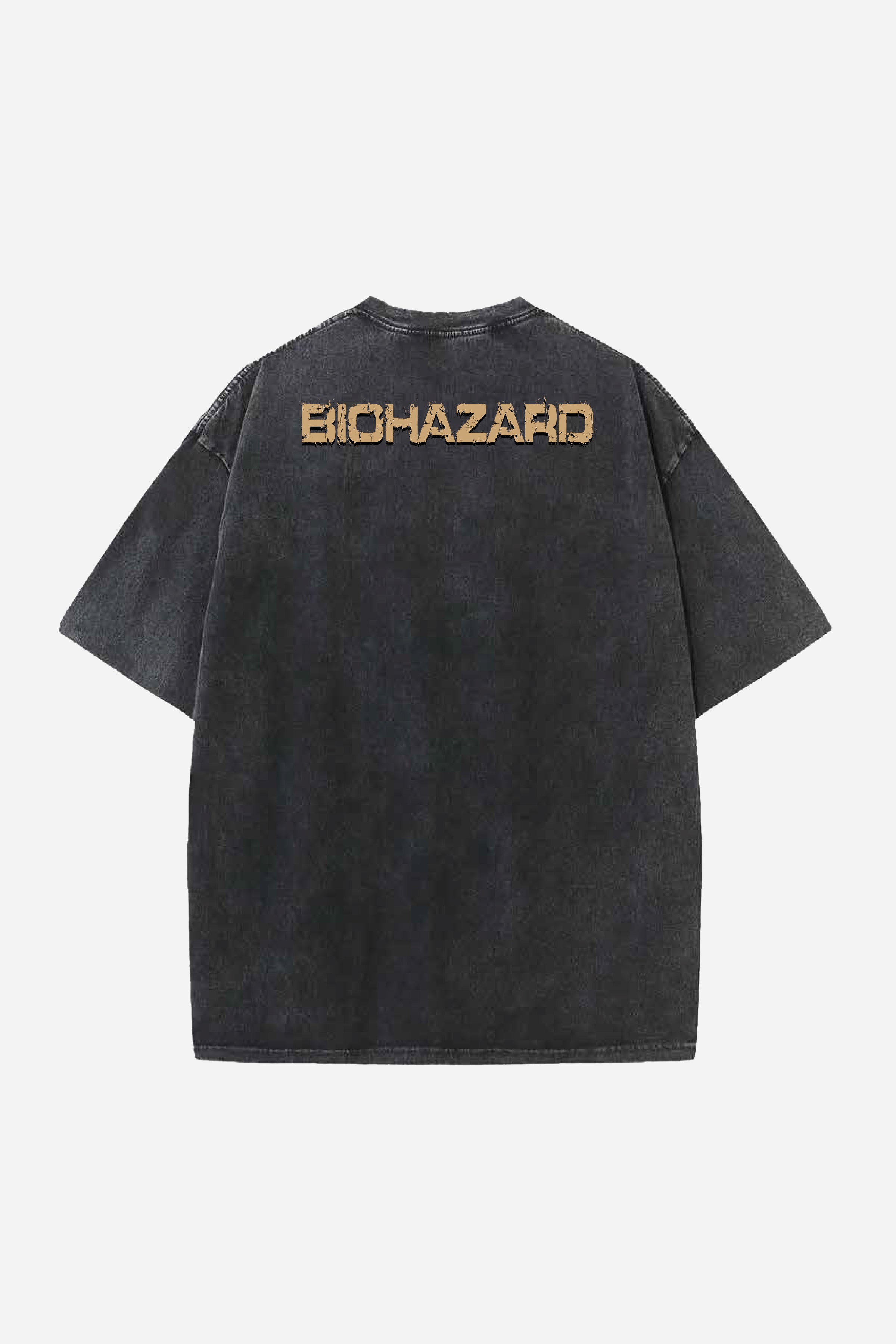 BIOHAZARD DESIGNED OVERSIZED T-SHIRT