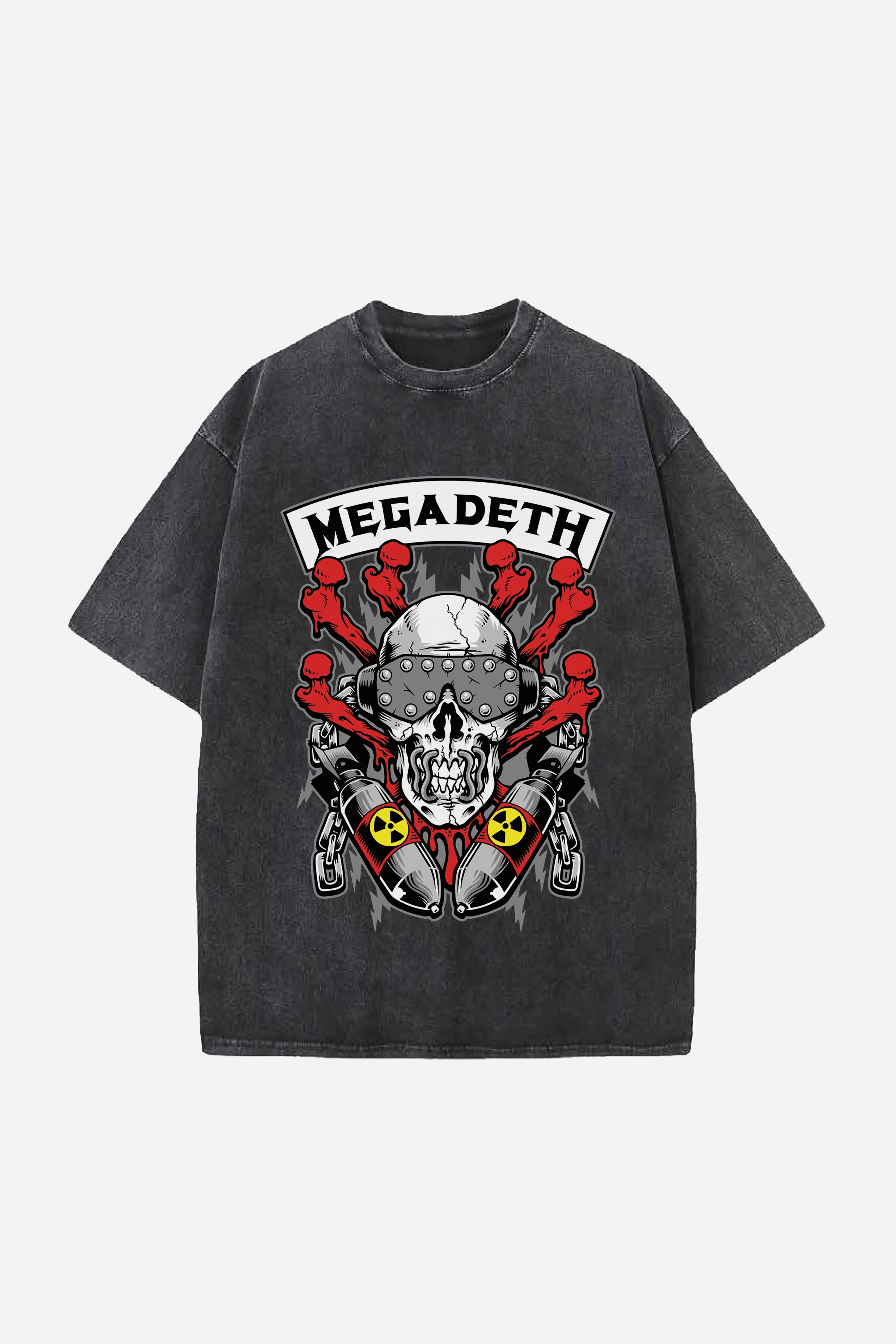 MEGADETH DESIGNED OVERSIZED T-SHIRT