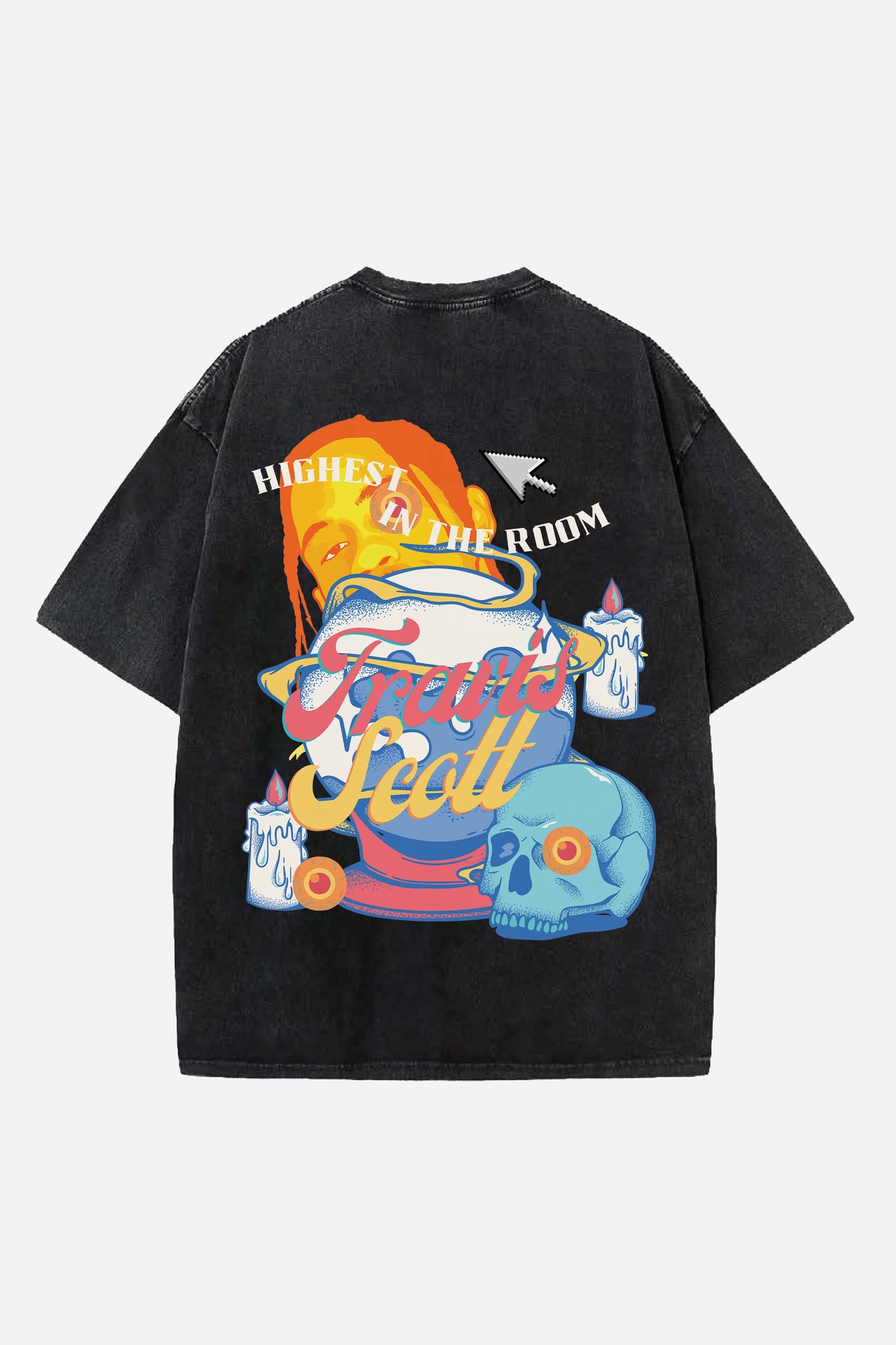 TRAVIS SCOTT DESIGNED ACID-WASH OVERSIZED T-SHIRT