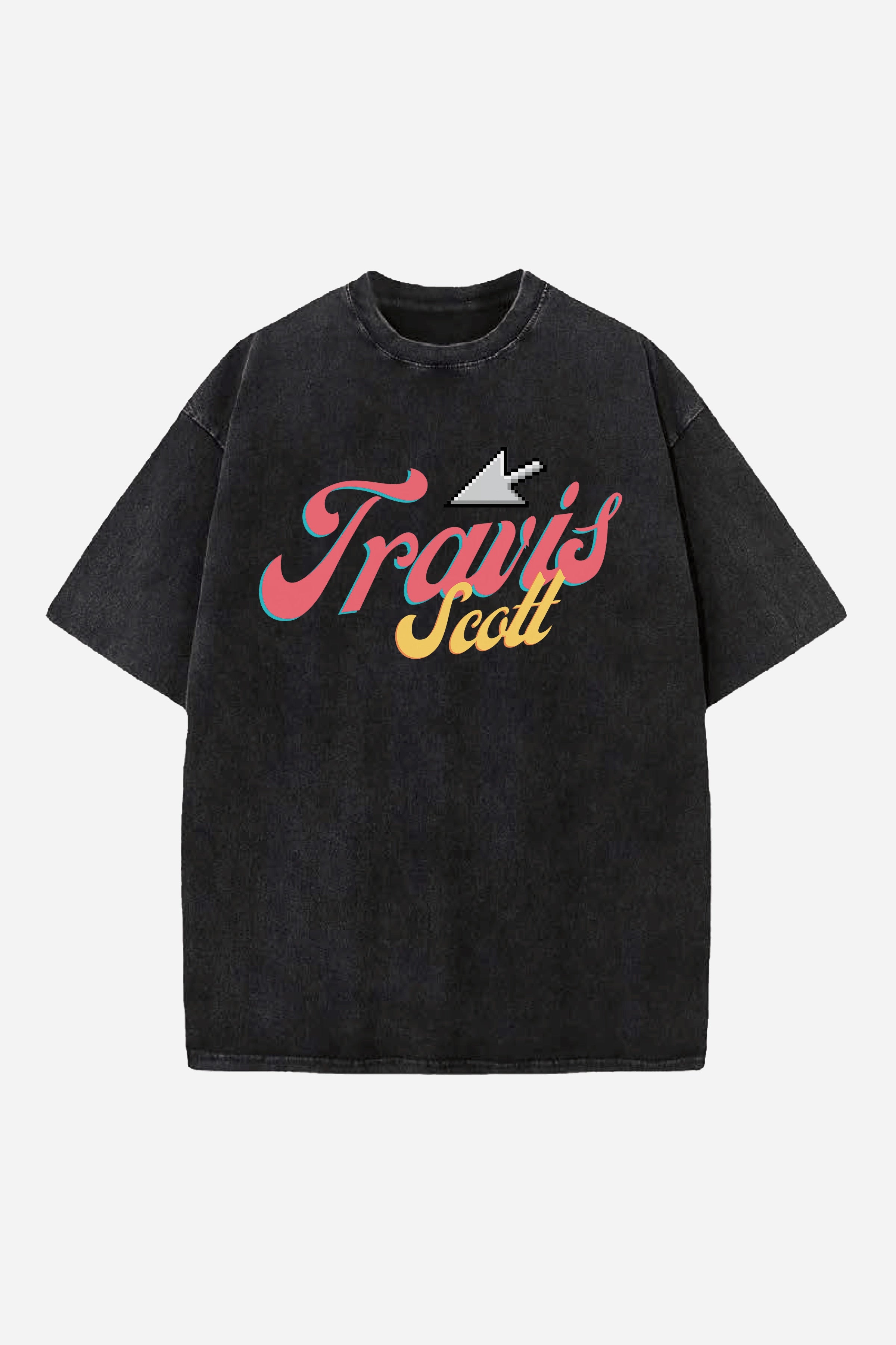 TRAVIS SCOTT DESIGNED ACID-WASH OVERSIZED T-SHIRT