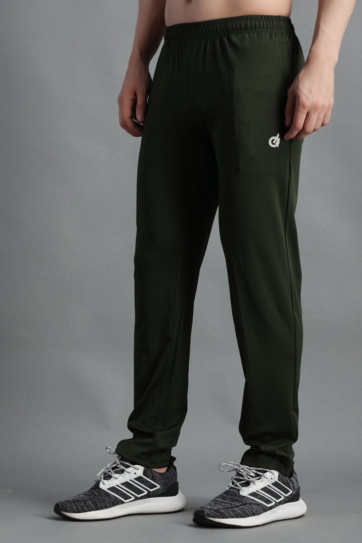 Dark Olive Green Highly Strechable Joggers | Track Pants