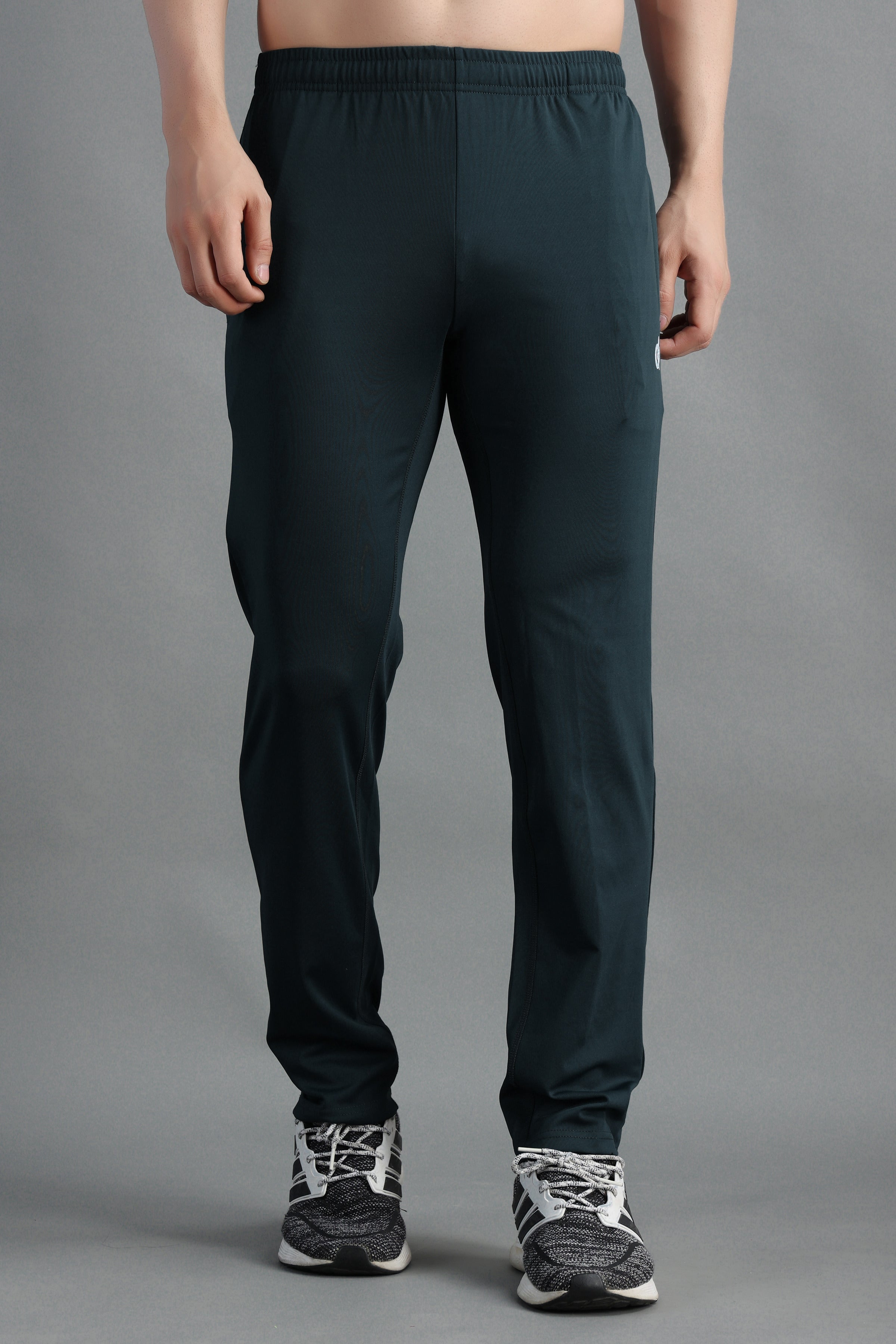 Cyan-Blue Highly Stretchable Joggers | Track Pants