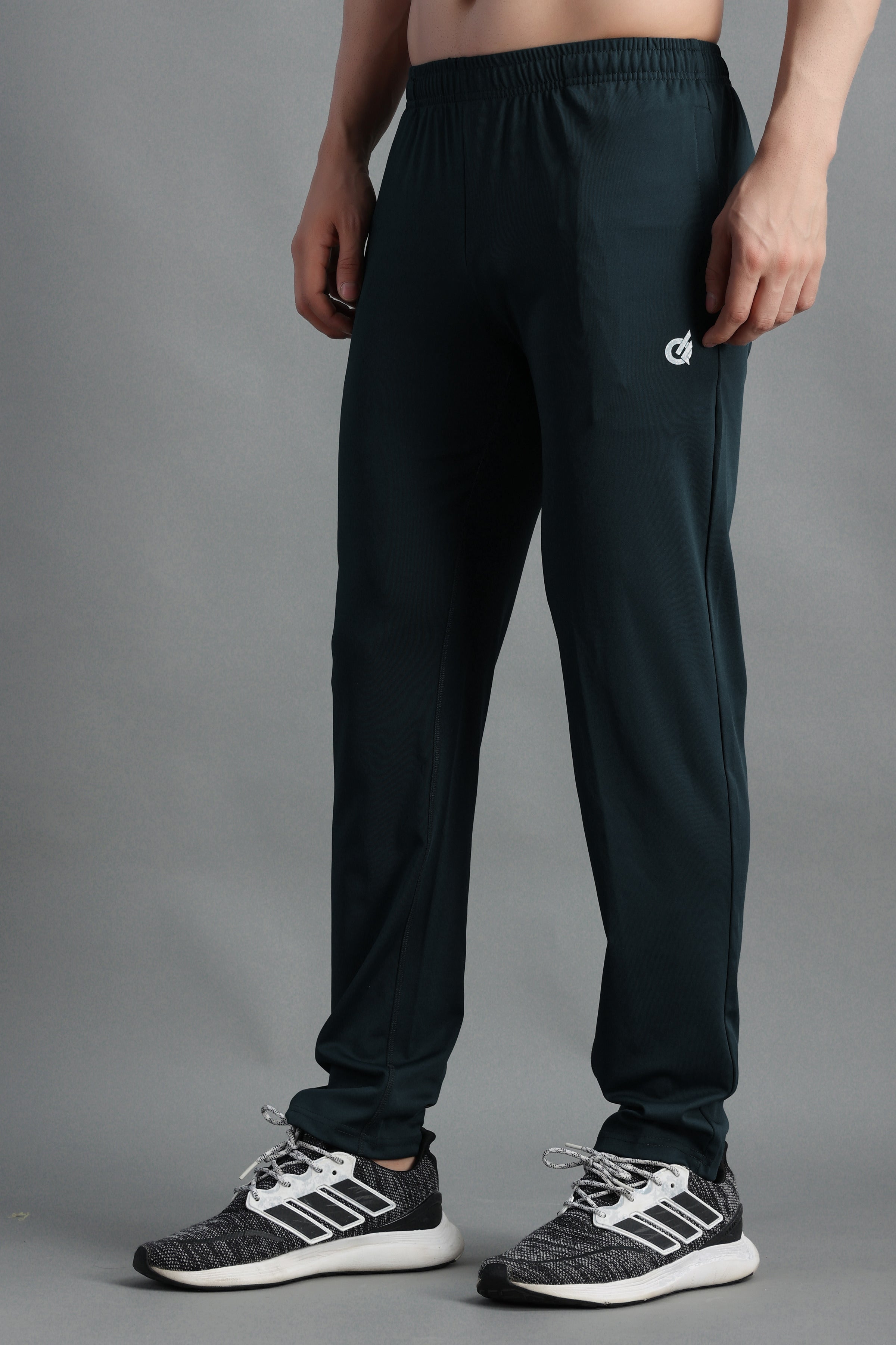 Cyan-Blue Highly Stretchable Joggers | Track Pants