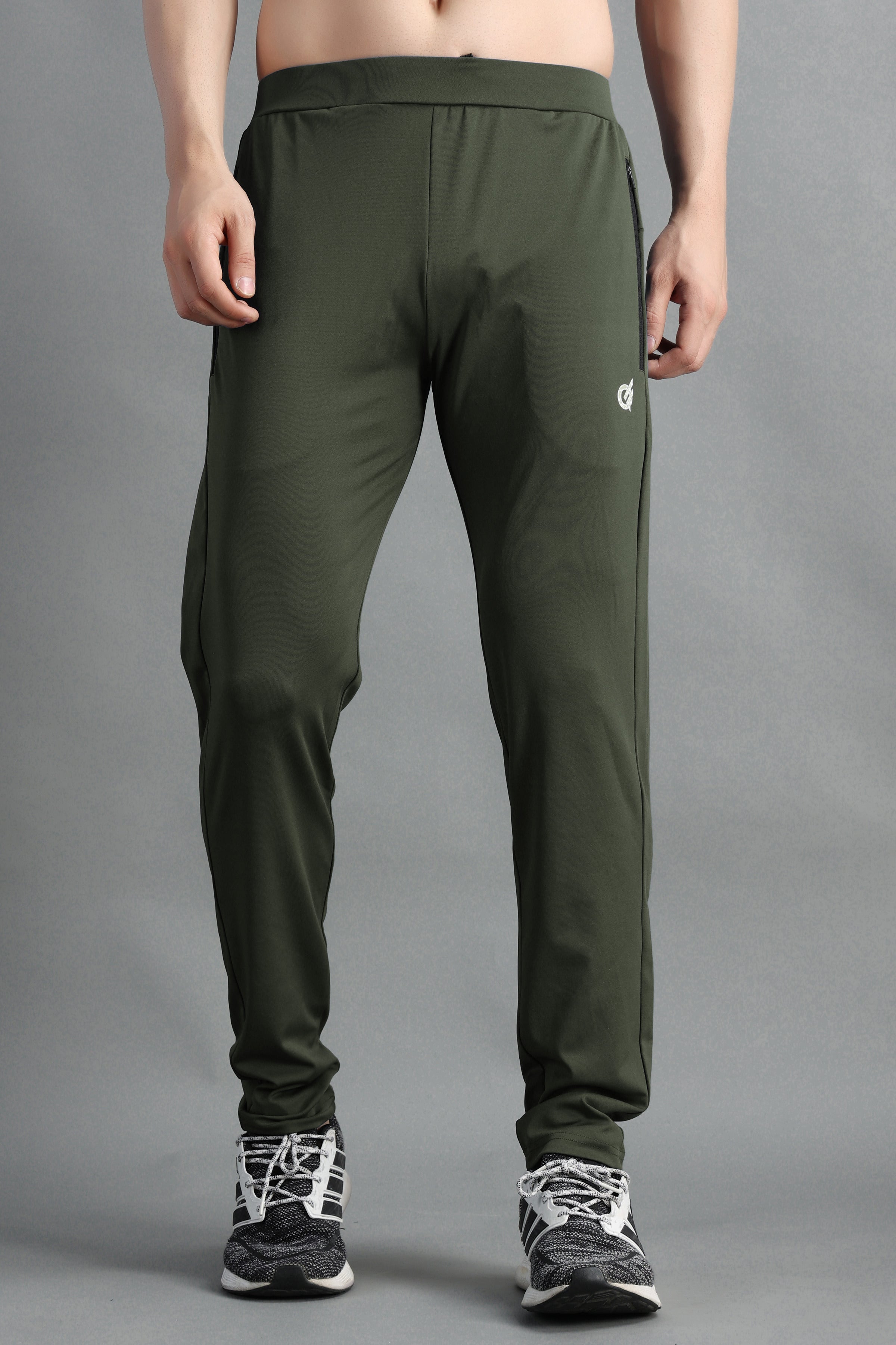 Olive Qurafit Highly Strechable Joggers | Track Pants