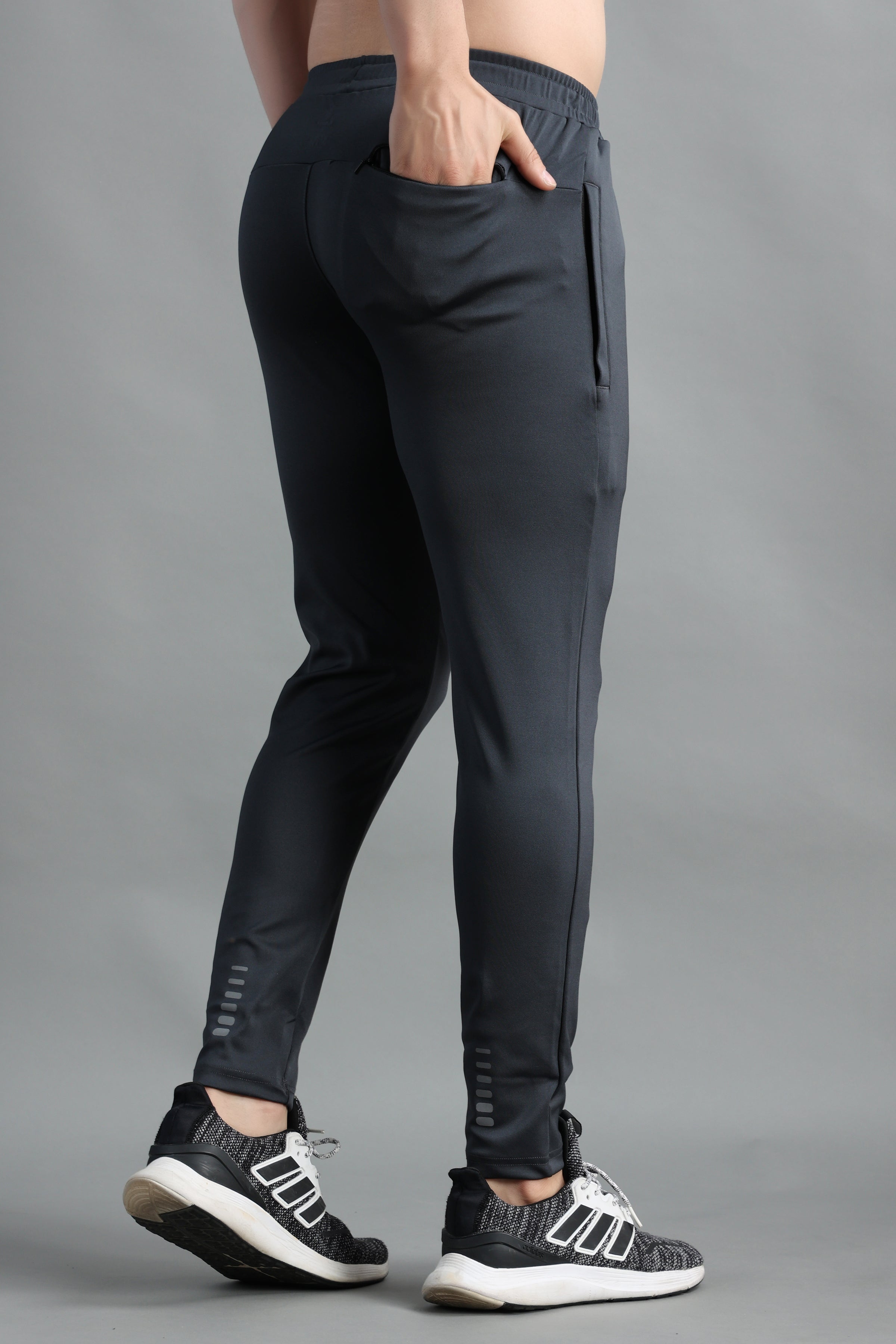 Dark Gray slim fit Highly Stretchable Joggers | Track Pants