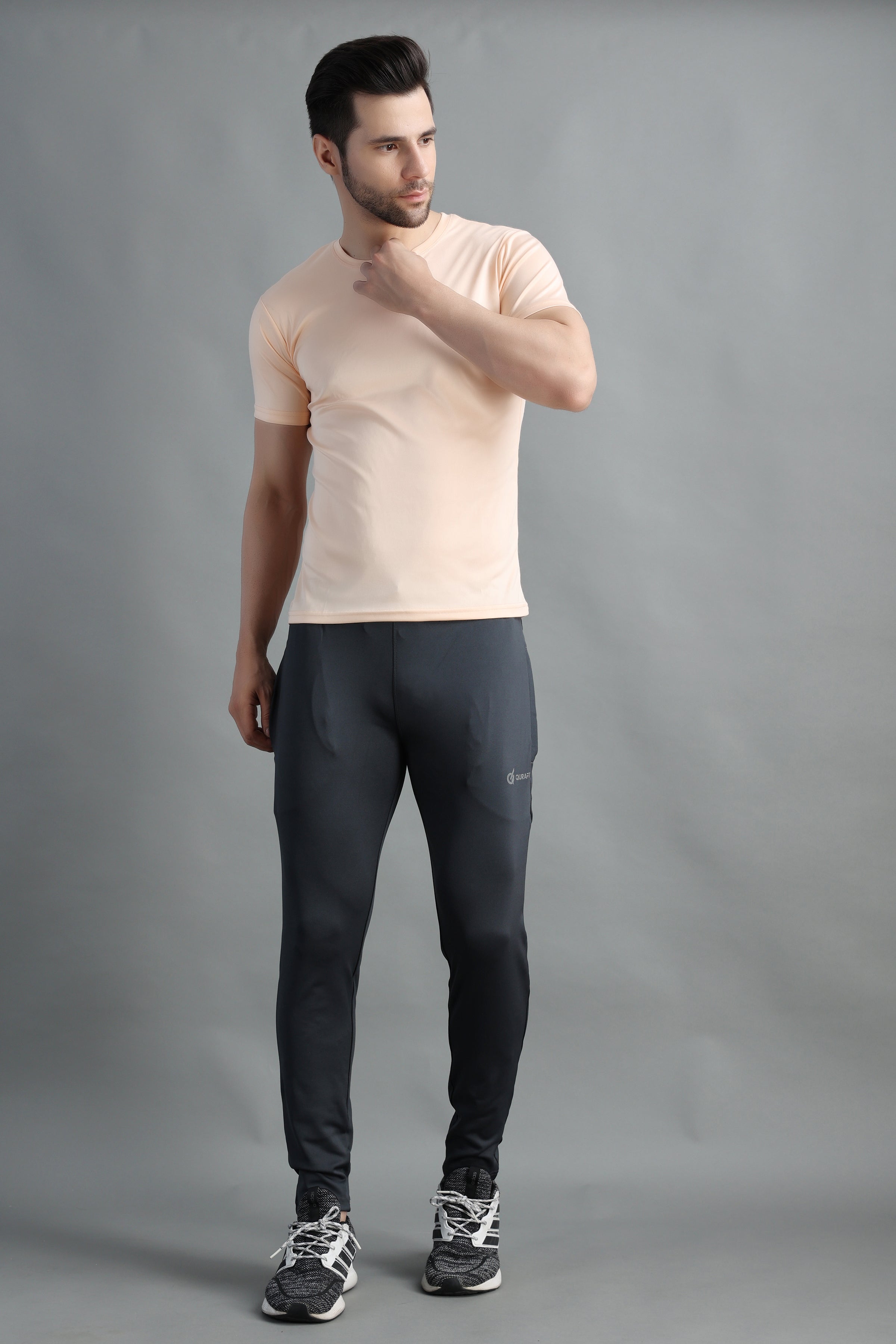 Dark Gray slim fit Highly Stretchable Joggers | Track Pants