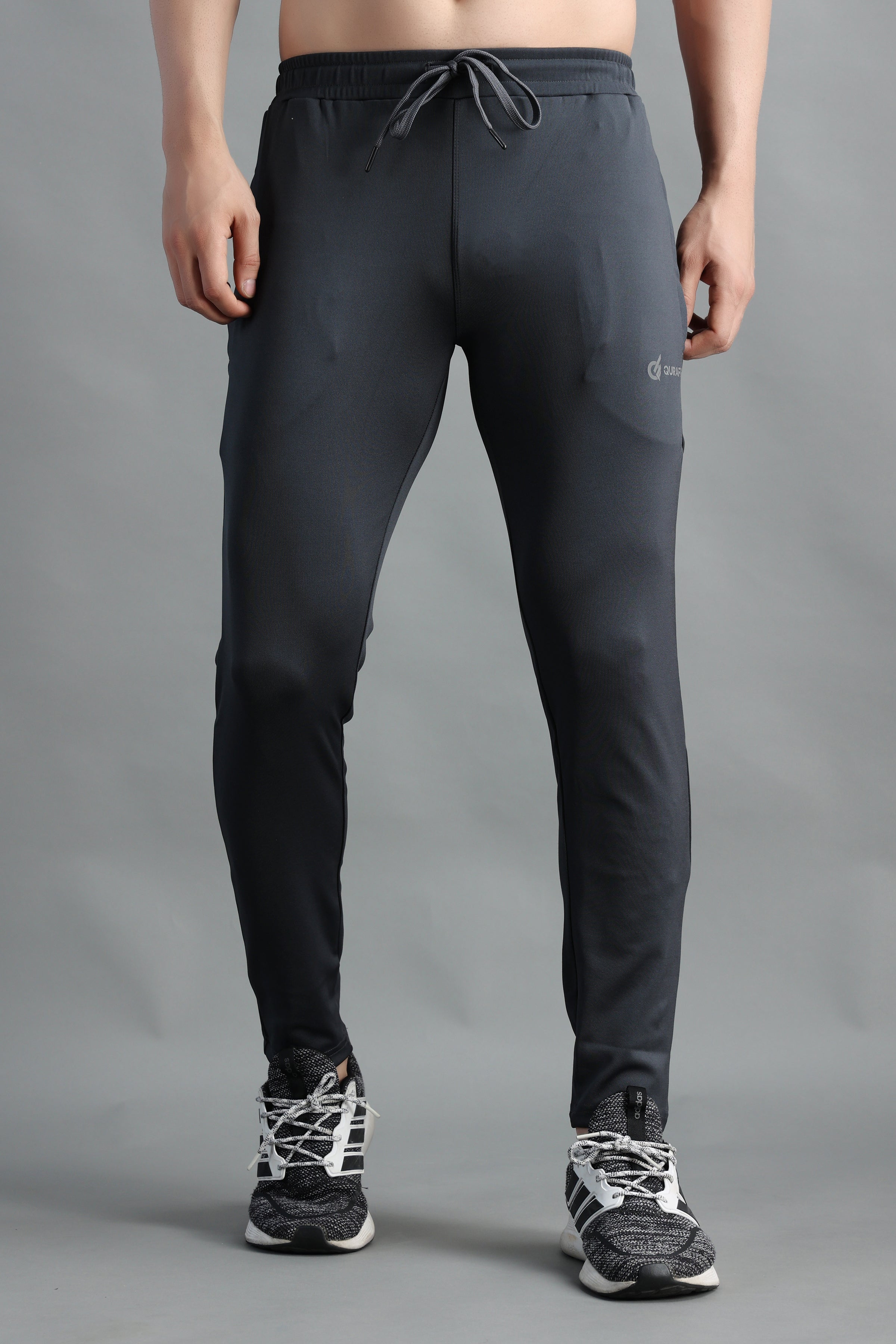 Dark Gray slim fit Highly Stretchable Joggers | Track Pants