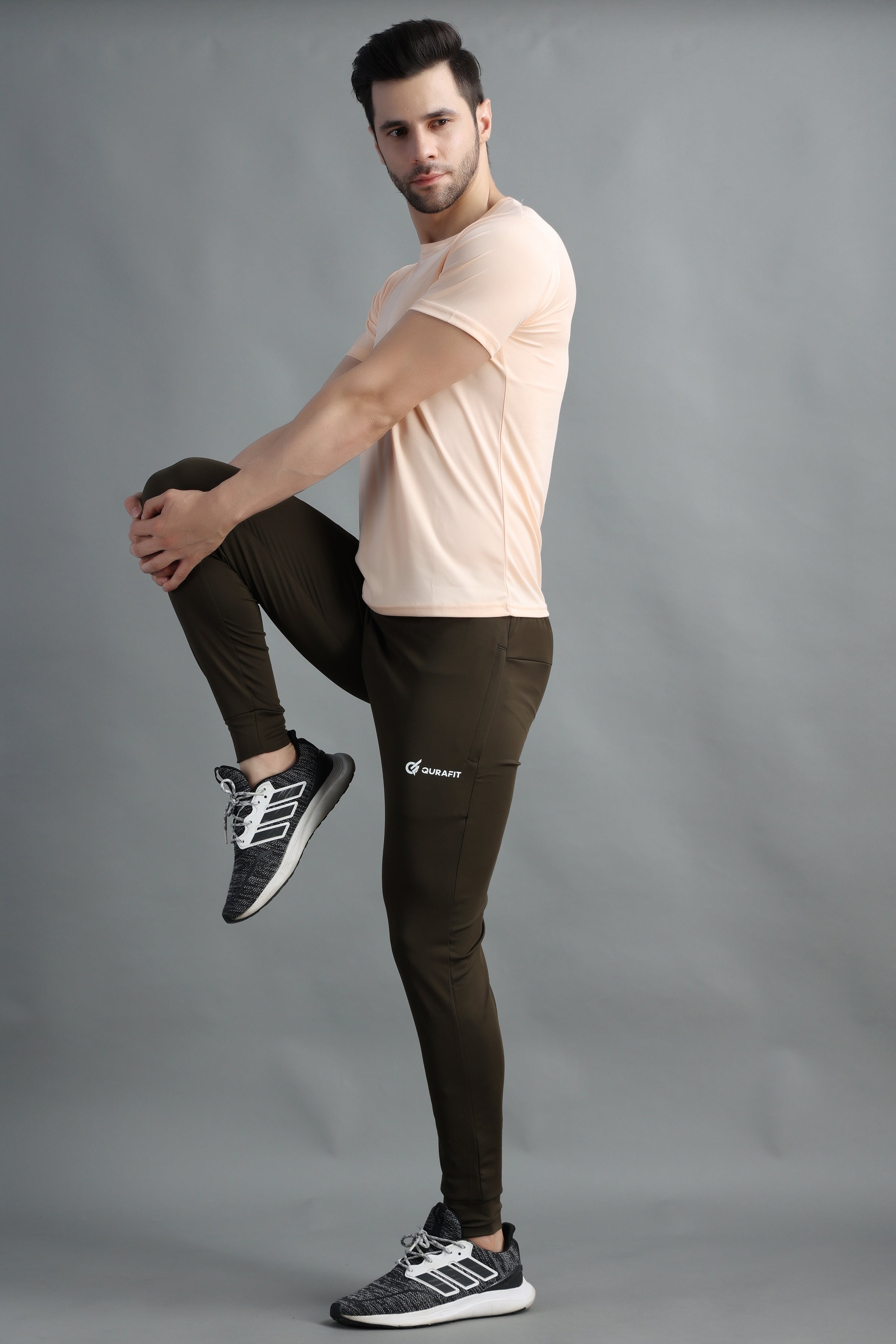 Olive slim fit Highly Stretchable Joggers | Track Pants