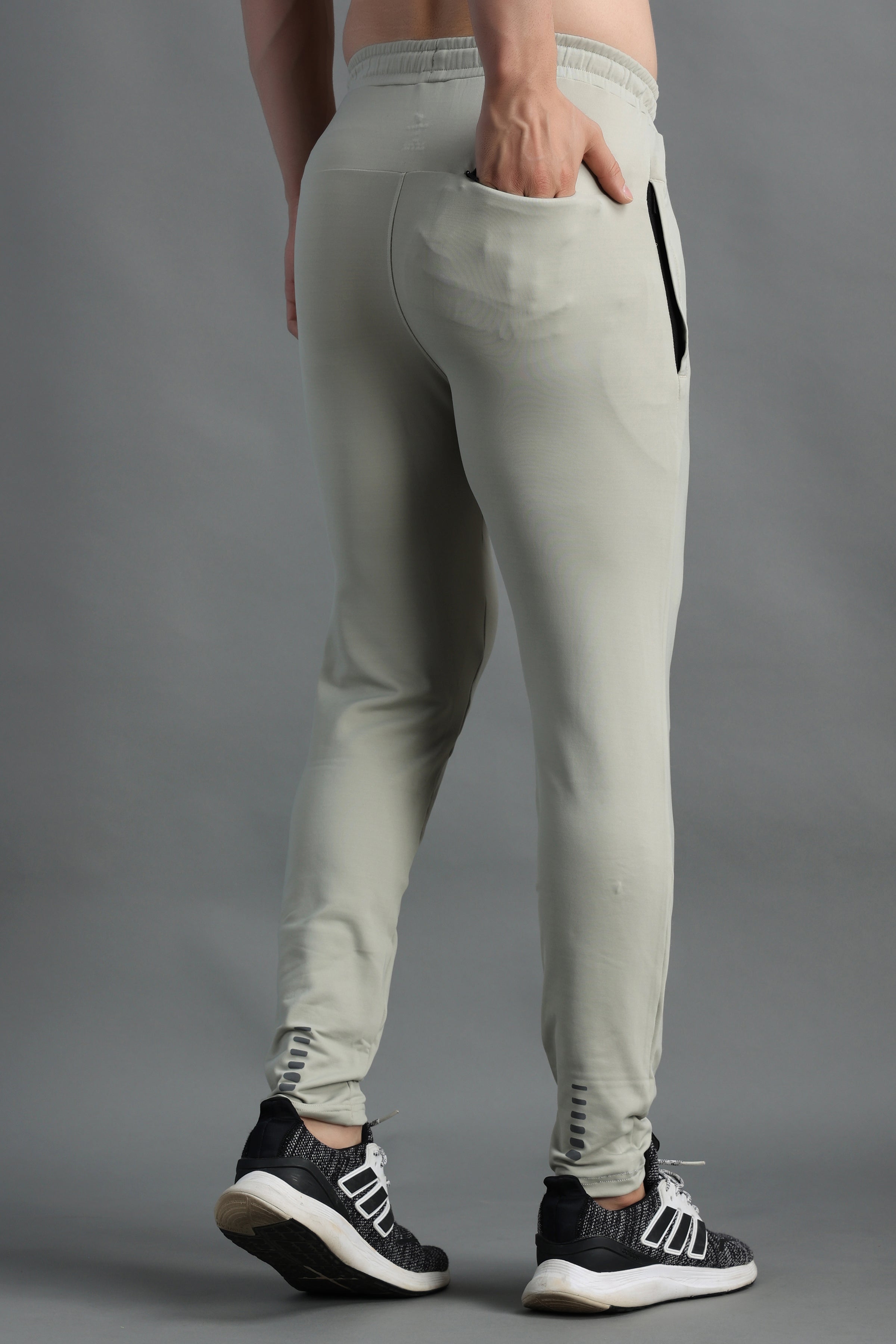 Citron Light Grey slim fit Highly Stretchable Joggers | Track Pants