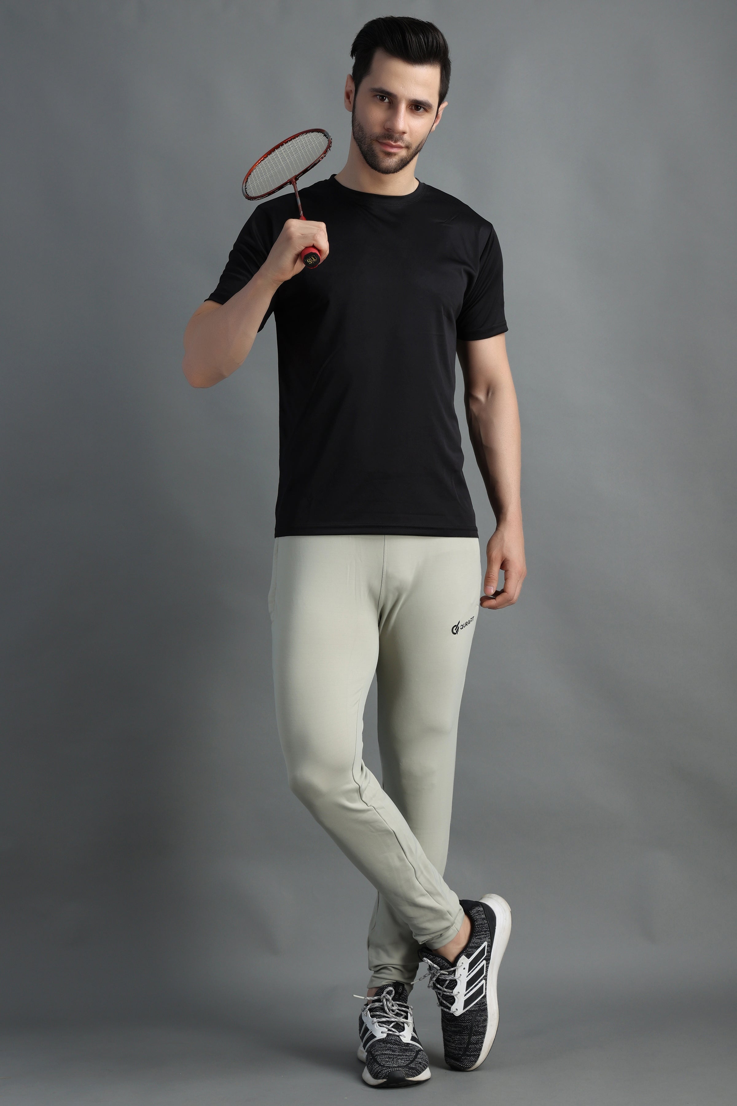 Citron Light Grey slim fit Highly Stretchable Joggers | Track Pants