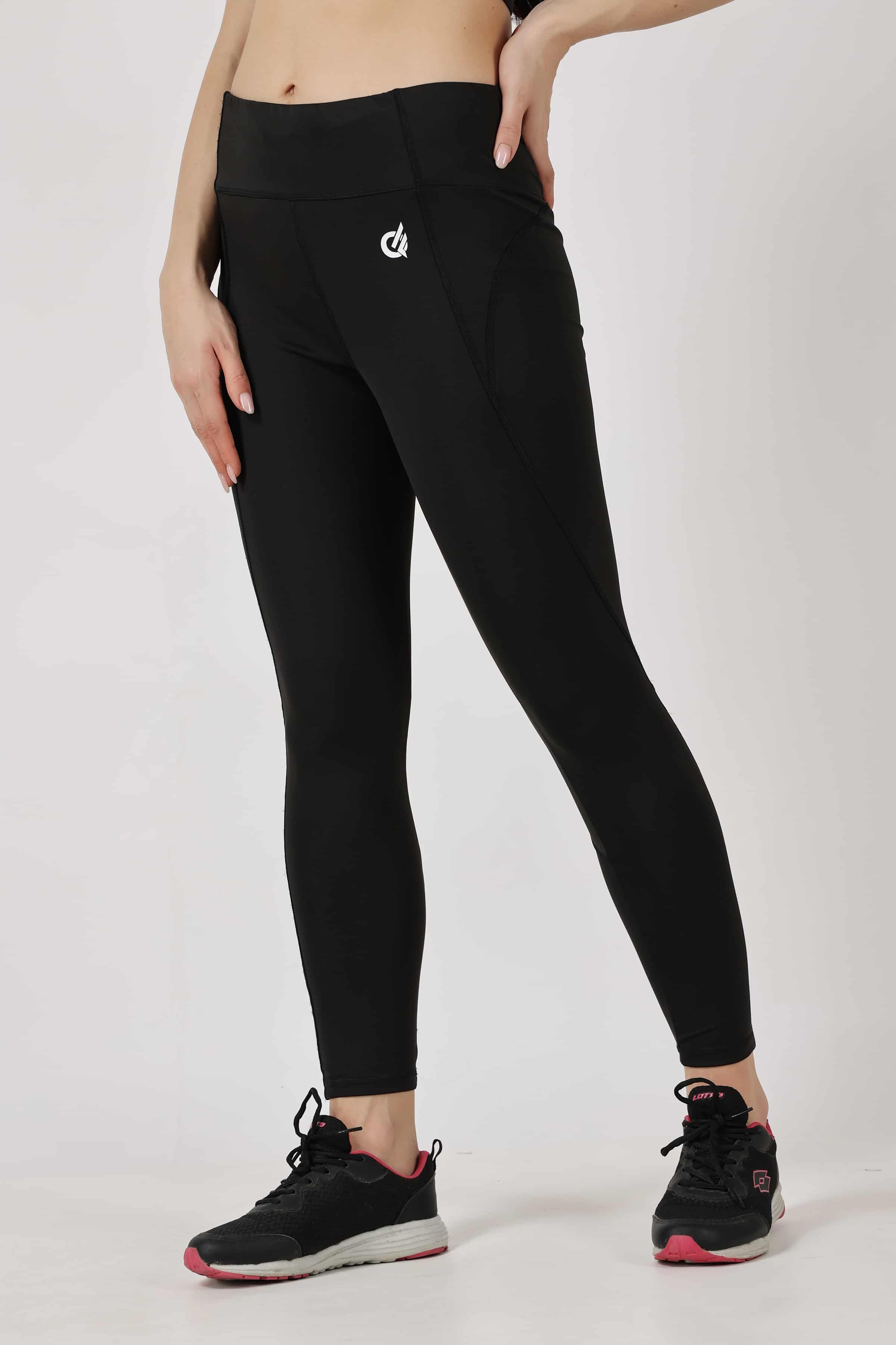 Combo Built Different Black Leggings with Sports Bra