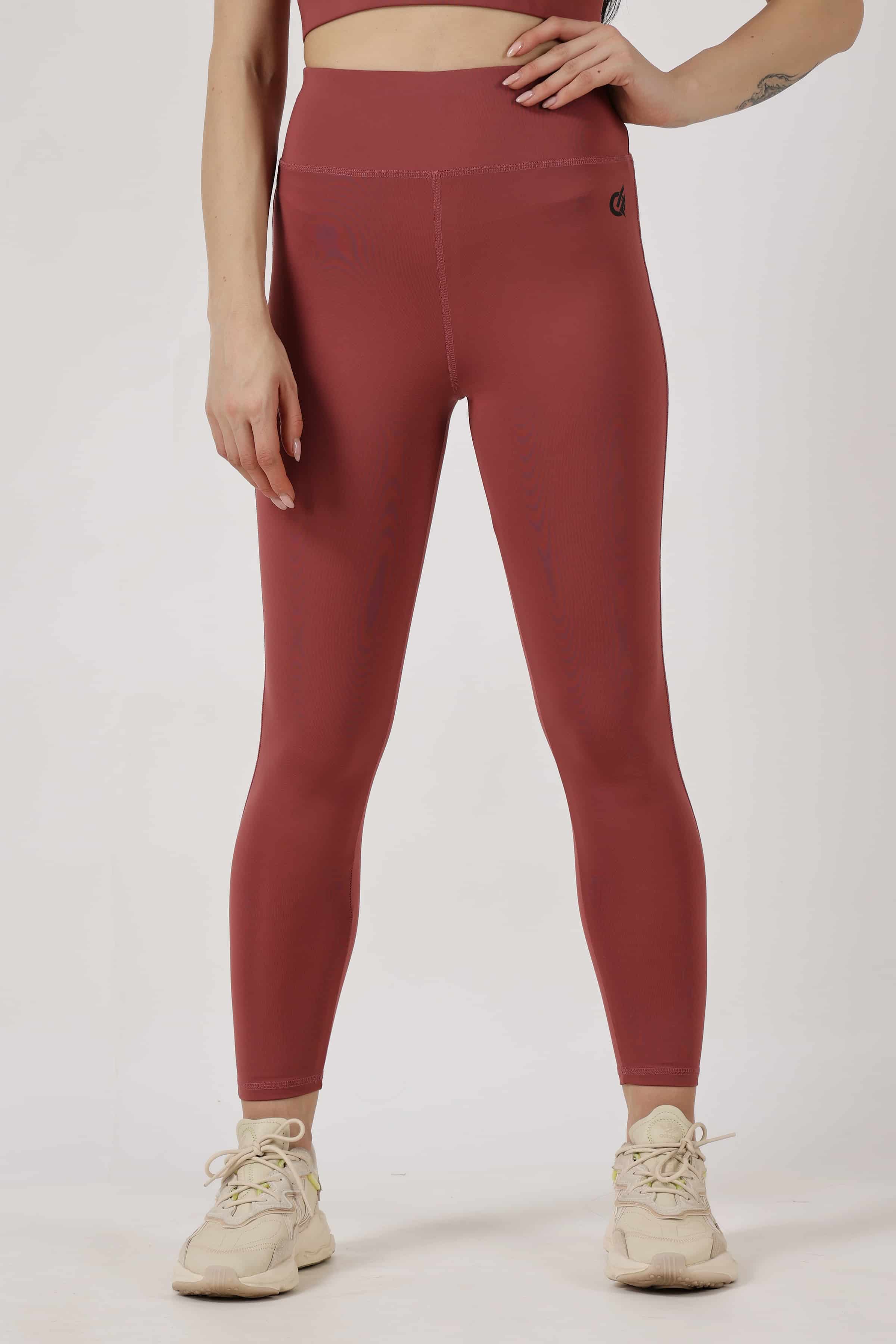 Combo Built Different Rose Tan Leggings with Sports Bra