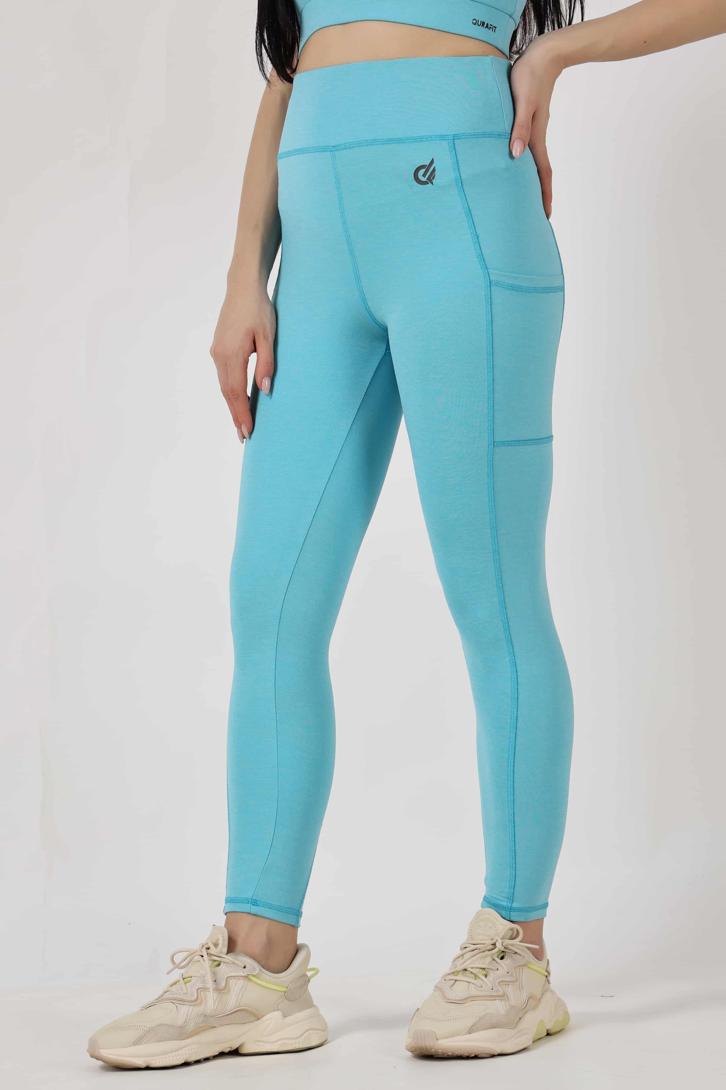 Combo Built Different Sky Leggings with Sports Bra