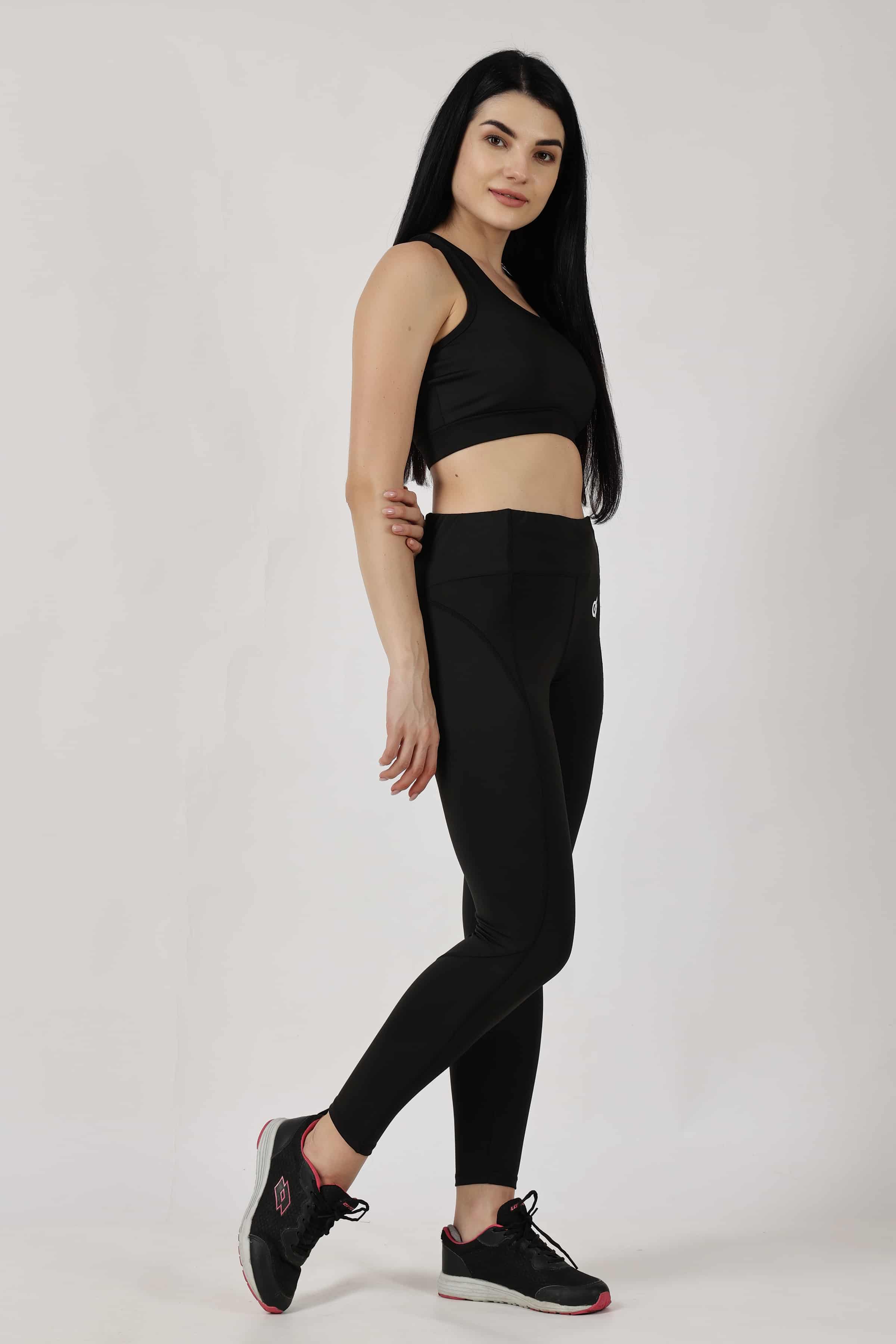 Black Highly Stretchable Legging | Tights