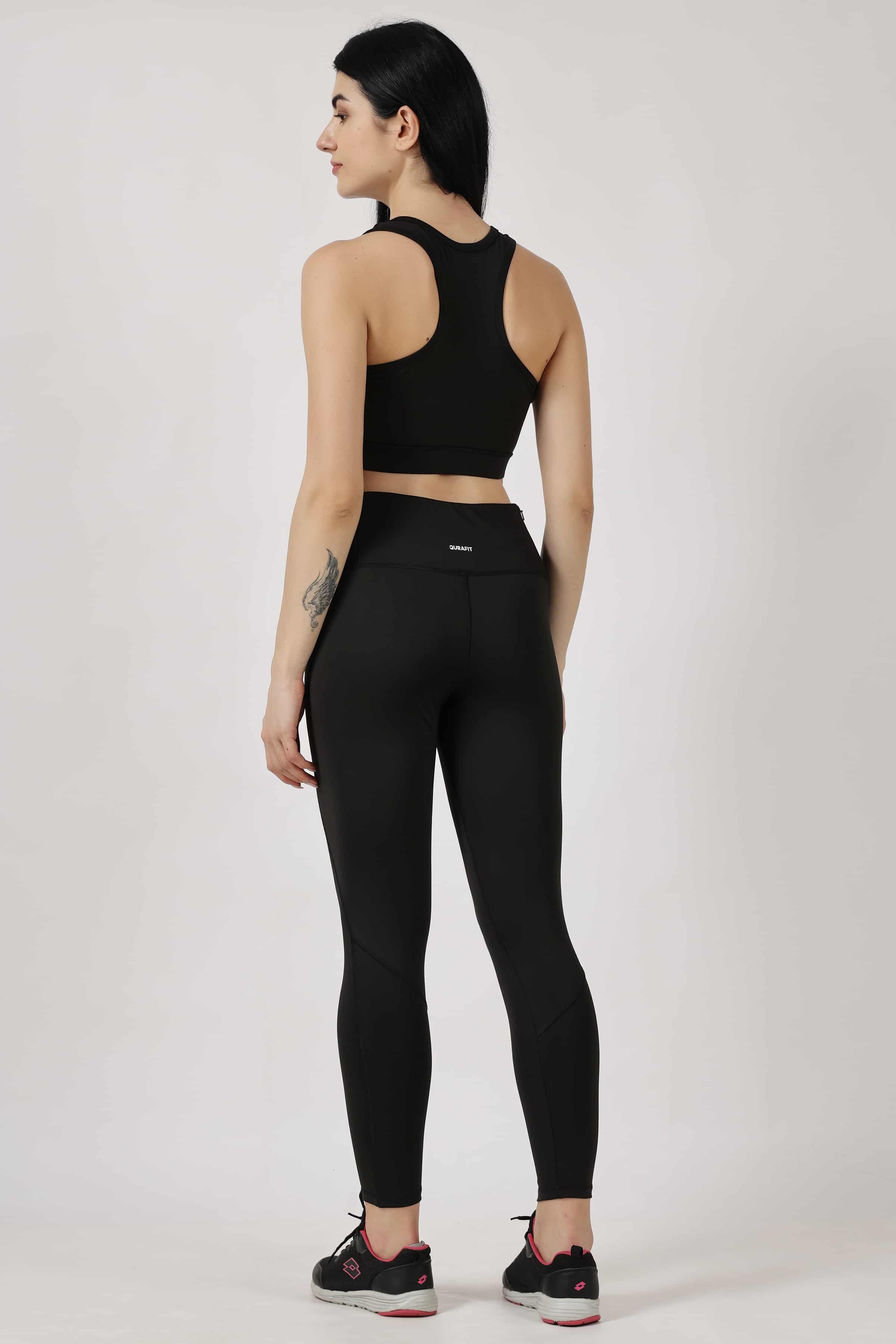 Black Highly Stretchable Legging | Tights