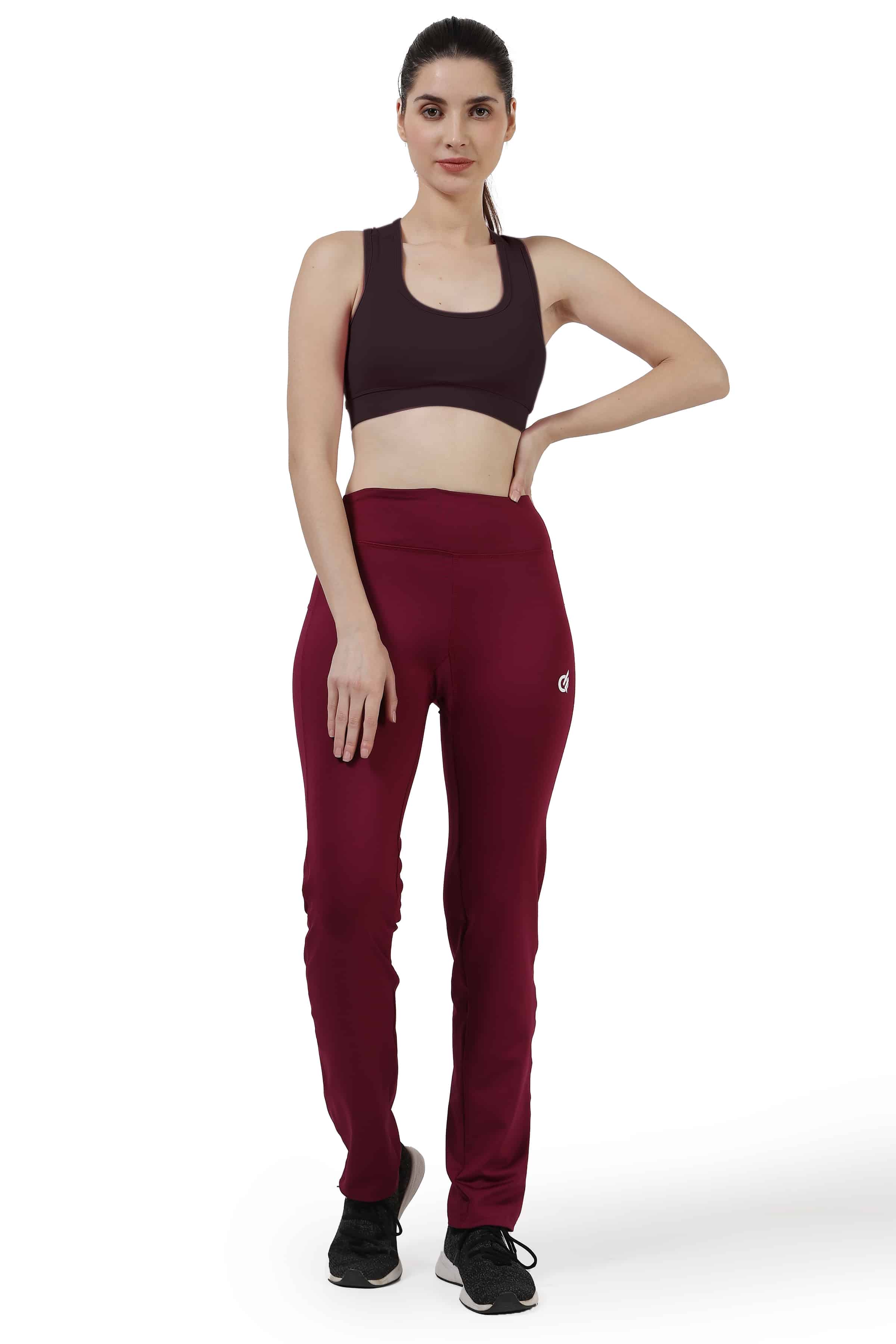 Brownish-Red blend Highly Stretchable Leggings | Tights