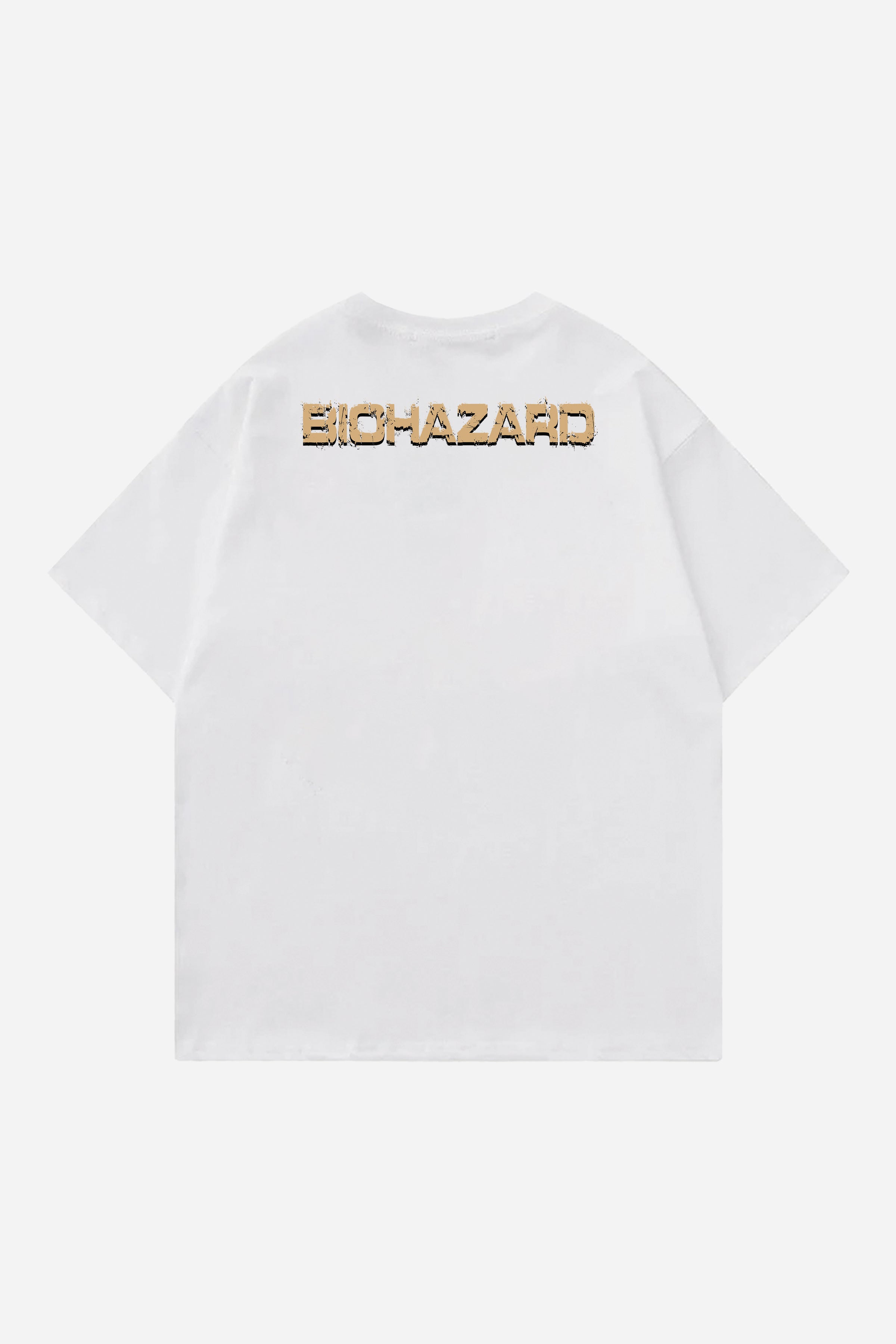 BIOHAZARD DESIGNED OVERSIZED T-SHIRT