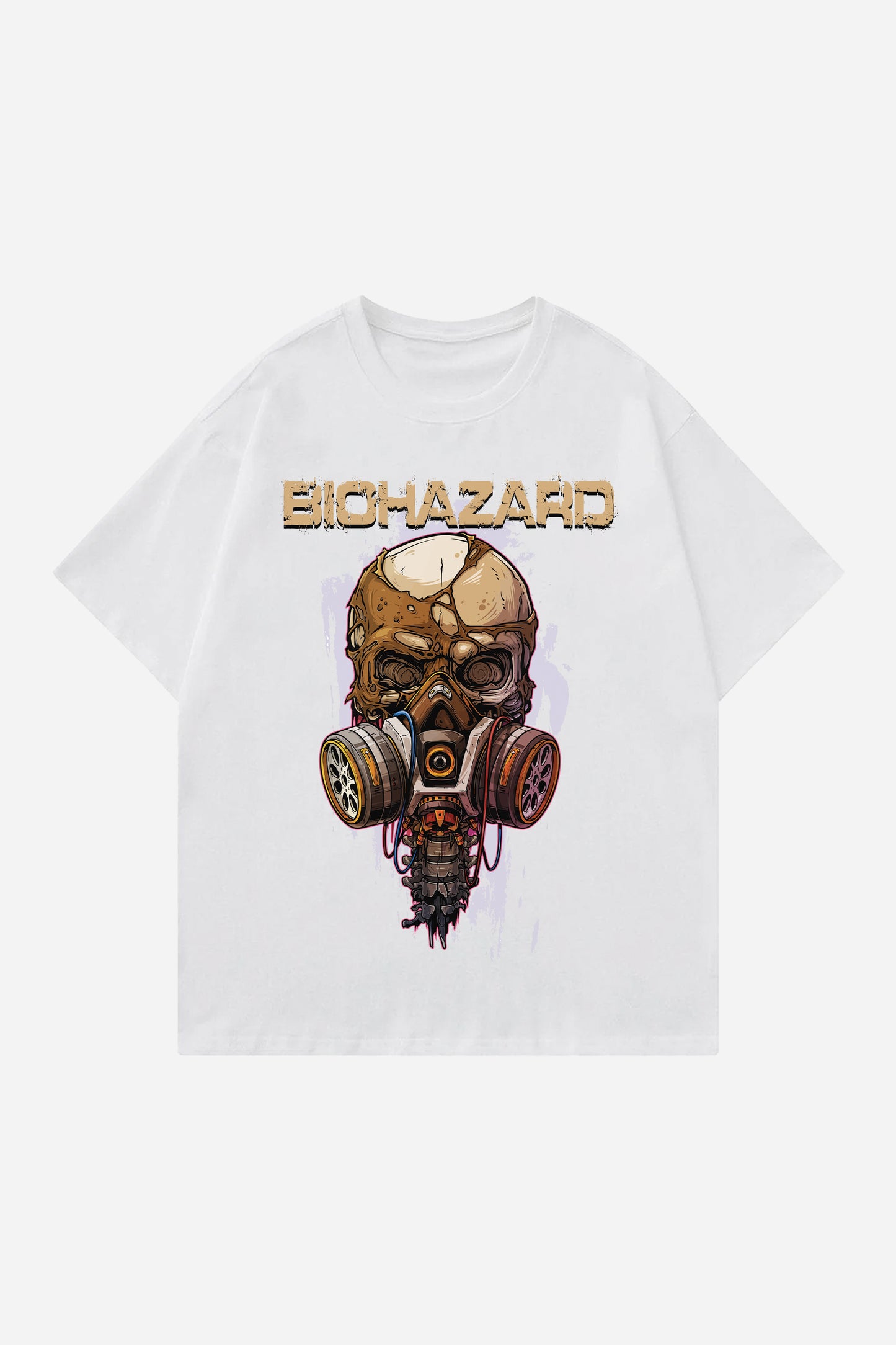 BIOHAZARD DESIGNED OVERSIZED T-SHIRT