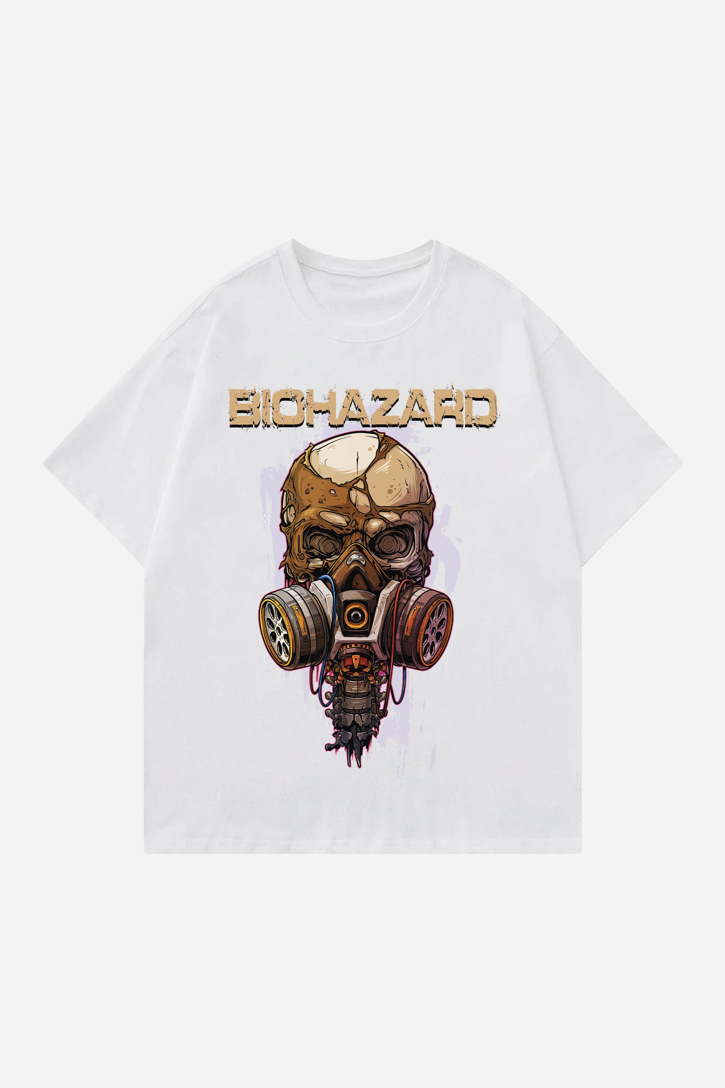 BIOHAZARD DESIGNED OVERSIZED T-SHIRT