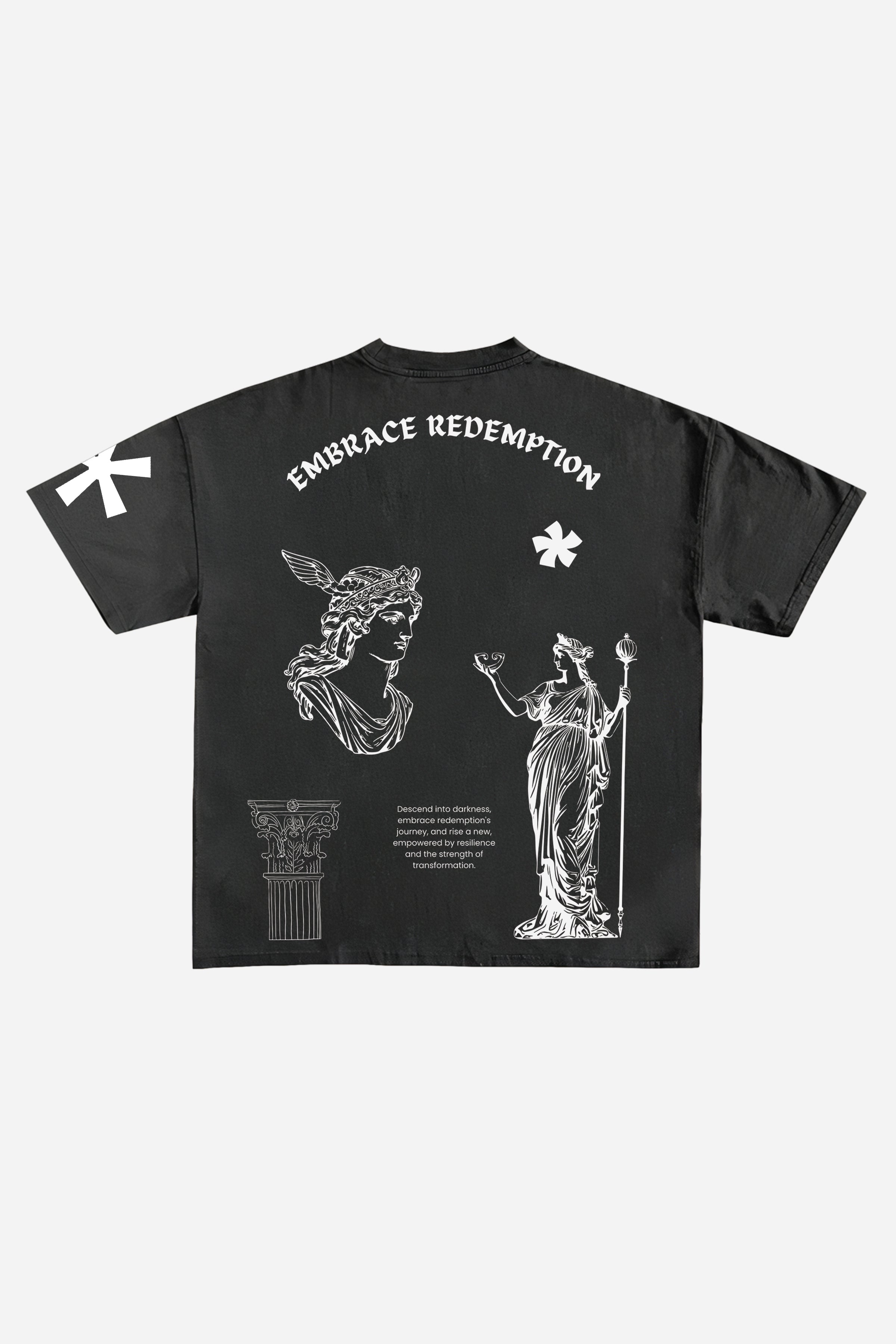 EMBRACE REDEMPTION DESIGNED OVERSIZED T-SHIRT