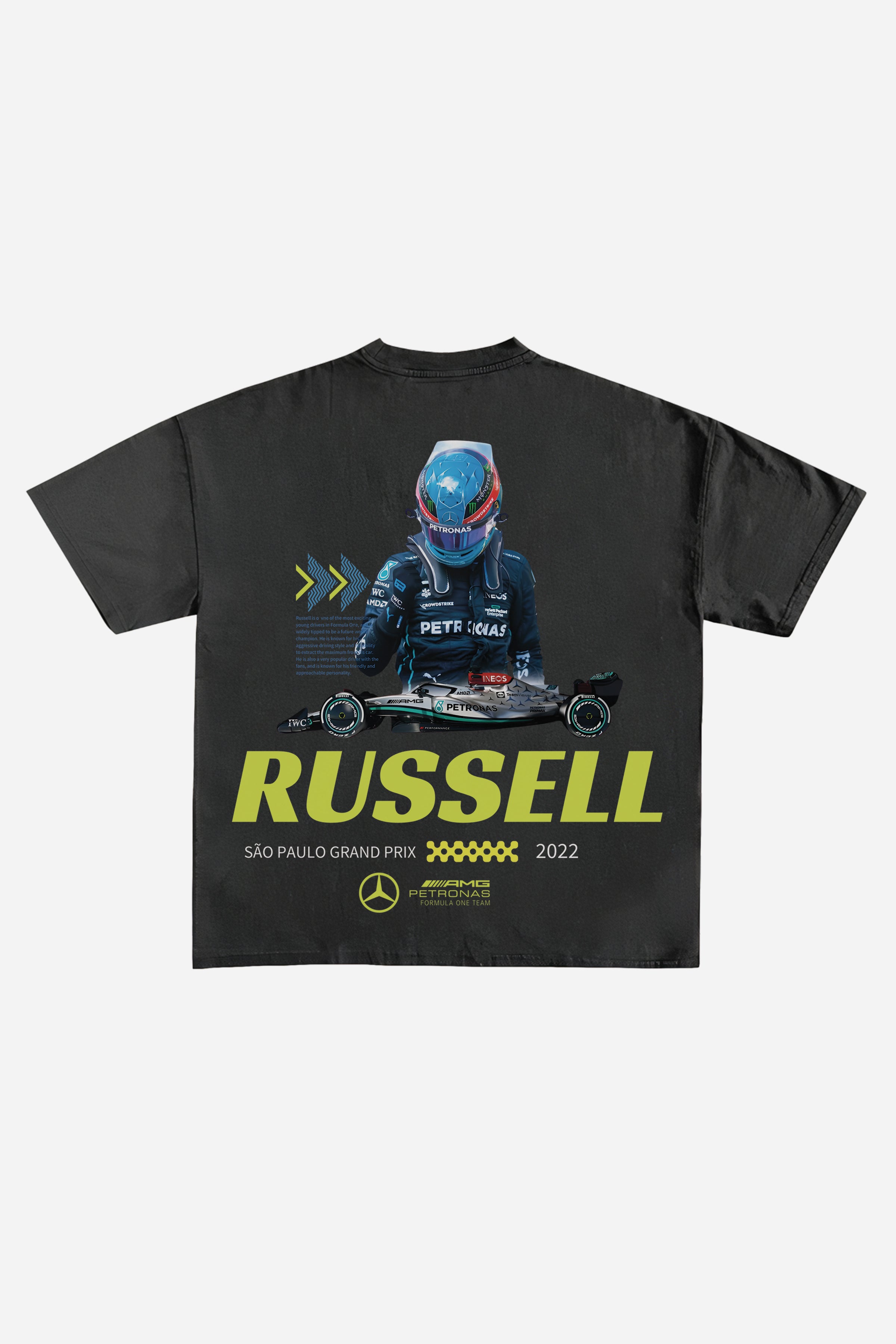 RUSSELL CARS DESIGNED OVERSIZED T-SHIRT