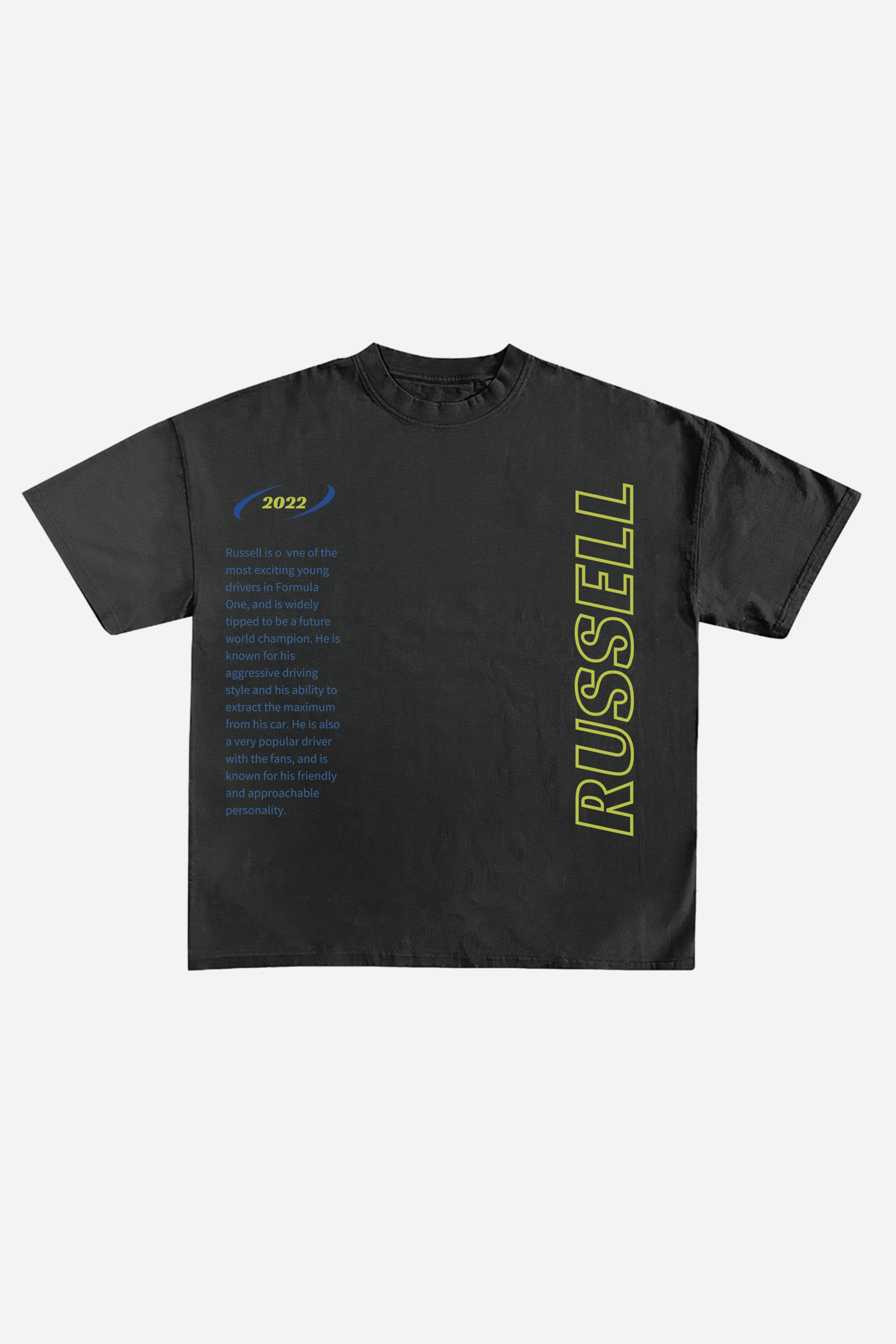 RUSSELL CARS DESIGNED OVERSIZED T-SHIRT