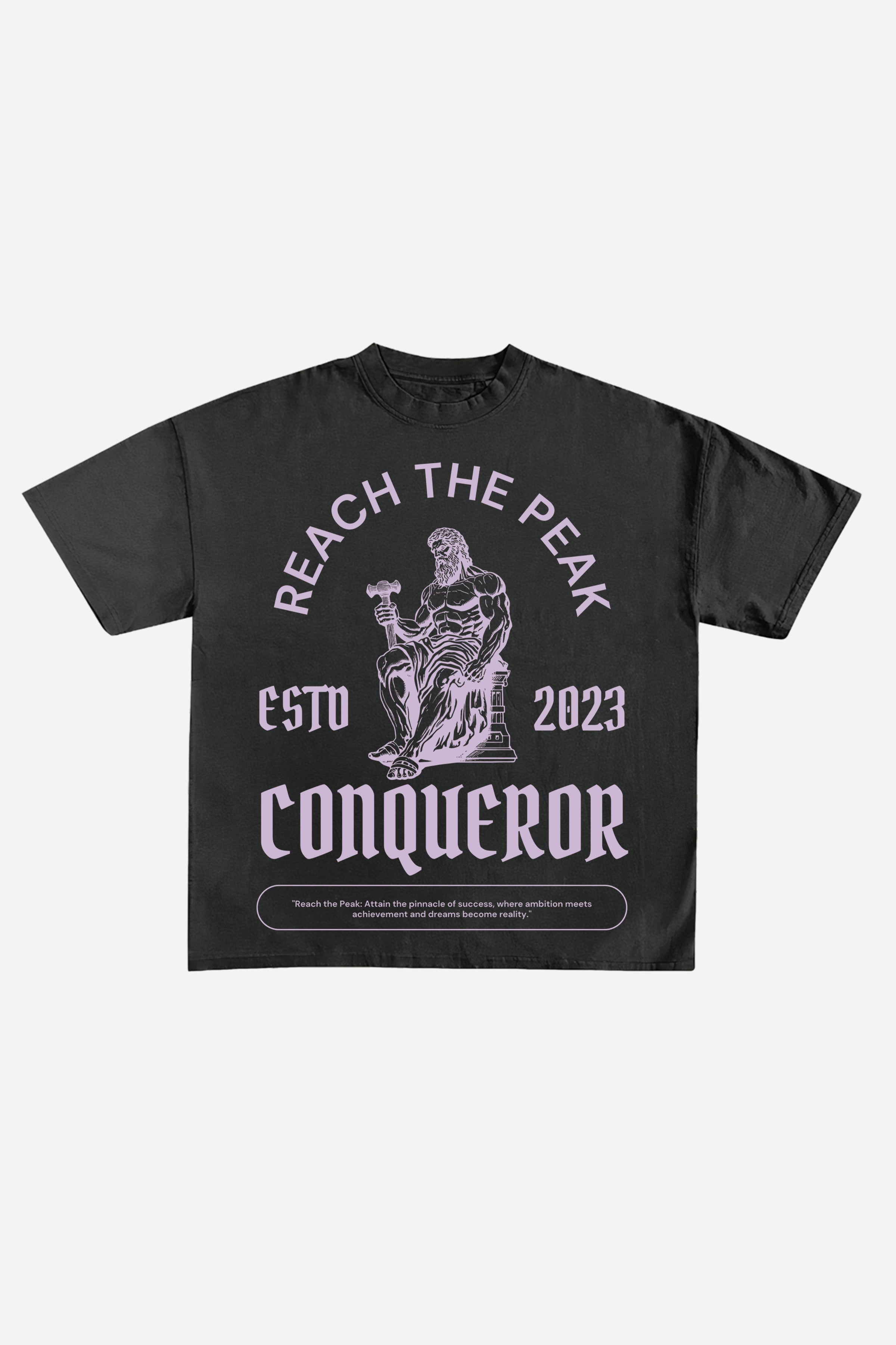 CONQUEROR DESIGNED OVERSIZED T-SHIRT