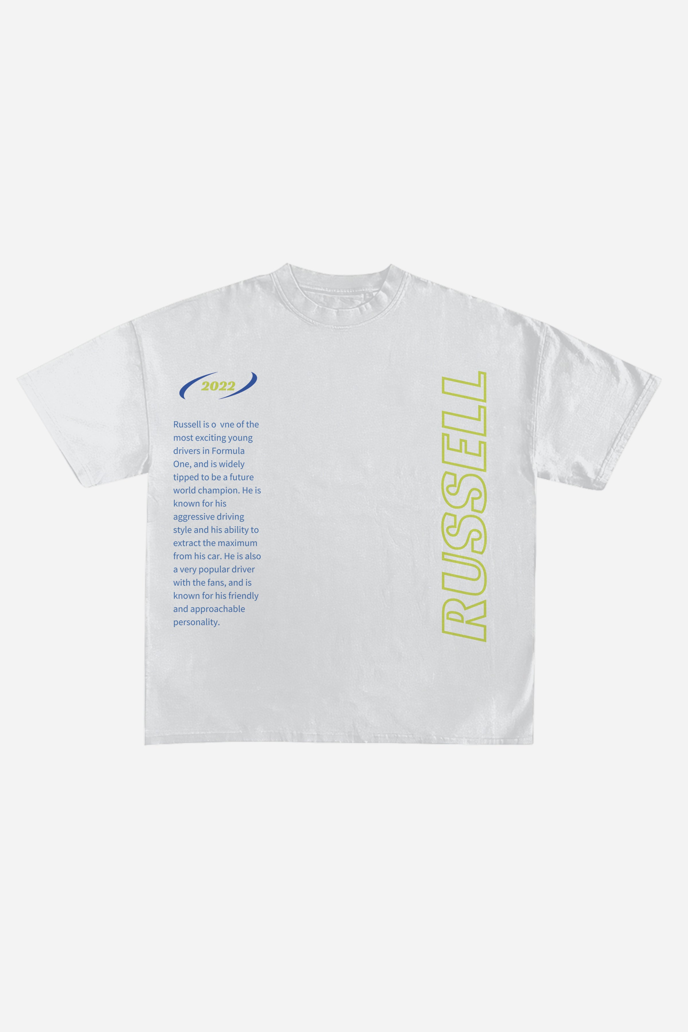 RUSSELL CARS DESIGNED OVERSIZED T-SHIRT